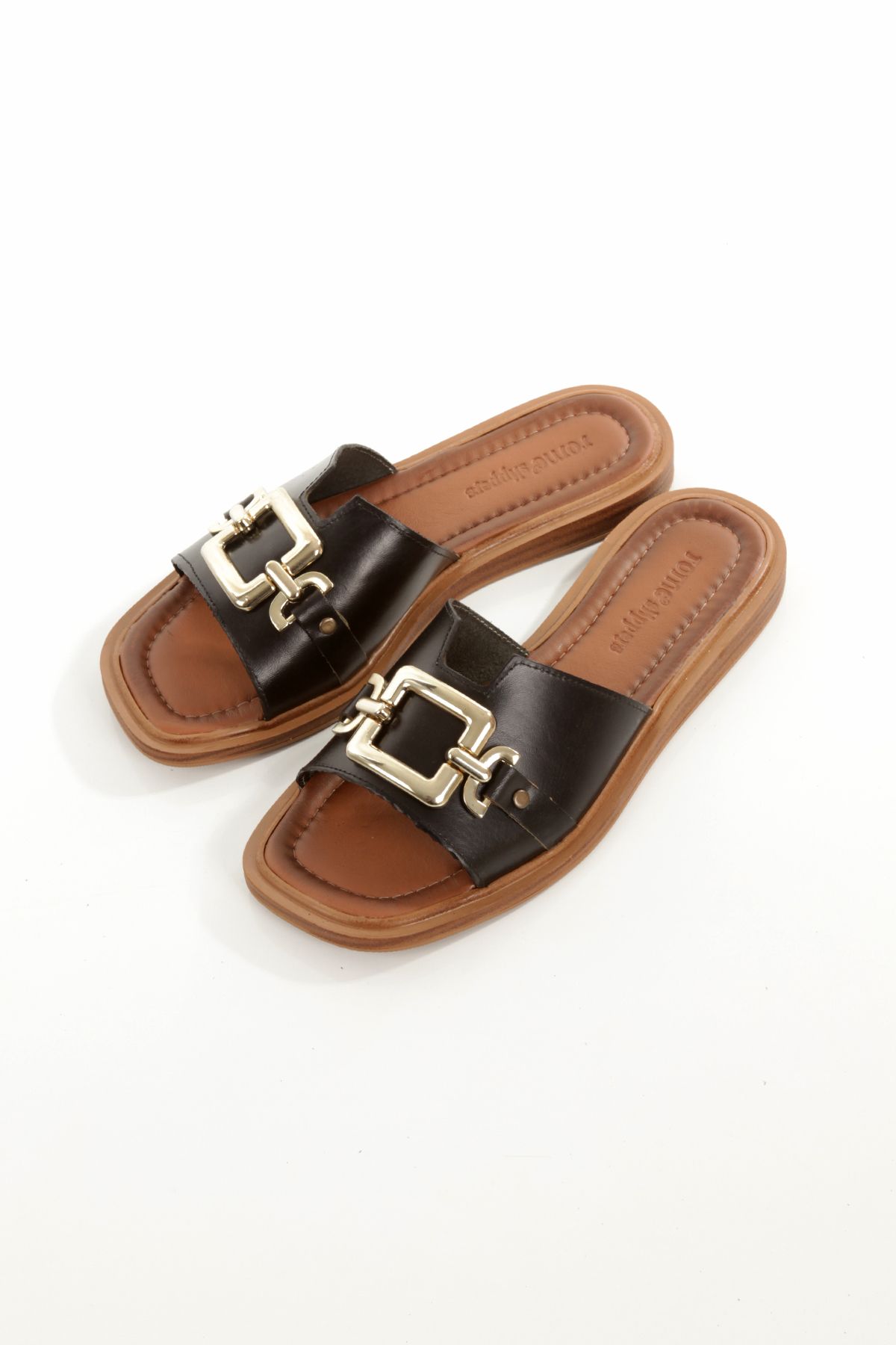 Rome Slippers RT-260024 HAKİKİ DERİ KADIN GÜNLÜK TERLİK