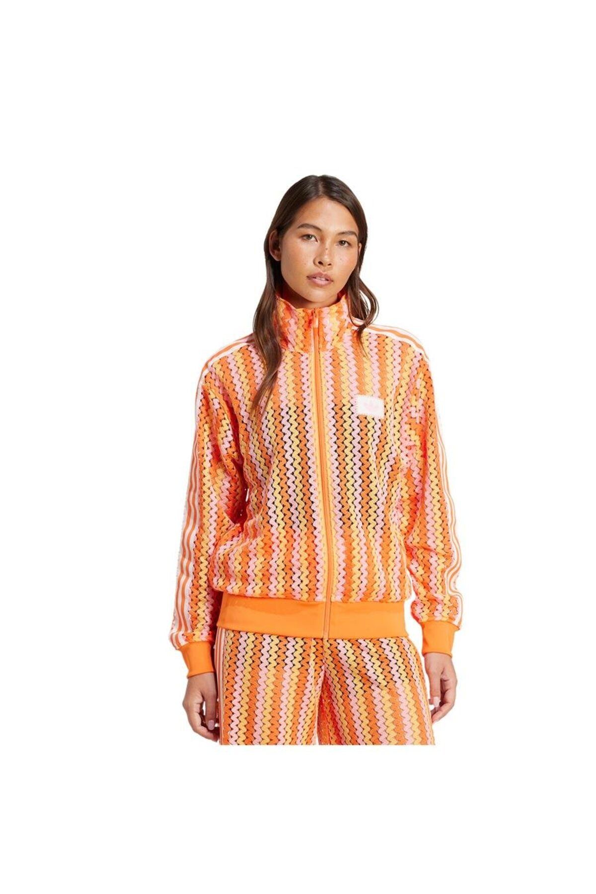 adidas Kadın Pembe Ceket FB TRACKTOP KC0748