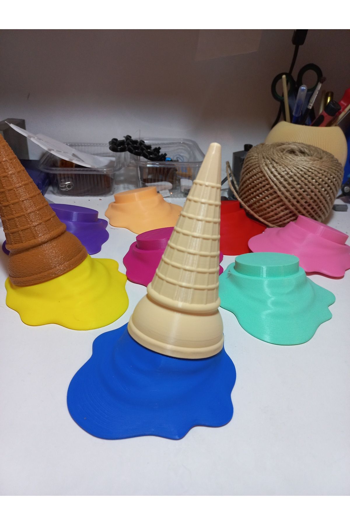 Mescolare Dondurma Şeklinde Kapı Stopper, Kapı Durdurucu, Dondurmalı Kapı Altı Durdurucu 3D