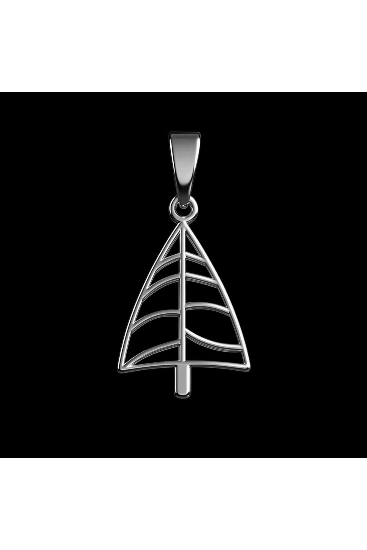 TabiTela 925 Ayar gümüş kolye yılbaşı Ağacı ya Noel Ağacı SM1489