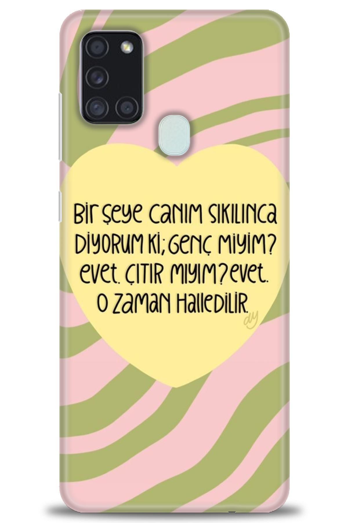 CooperTech Samsung Galaxy A21S İle Uyumlu HD Baskılı Desenli Silikon Kılıf - 1080