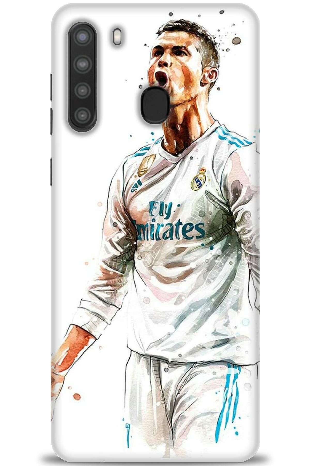 CooperTech Samsung Galaxy A21 İle Uyumlu HD Baskılı Desenli Silikon Kılıf - 865