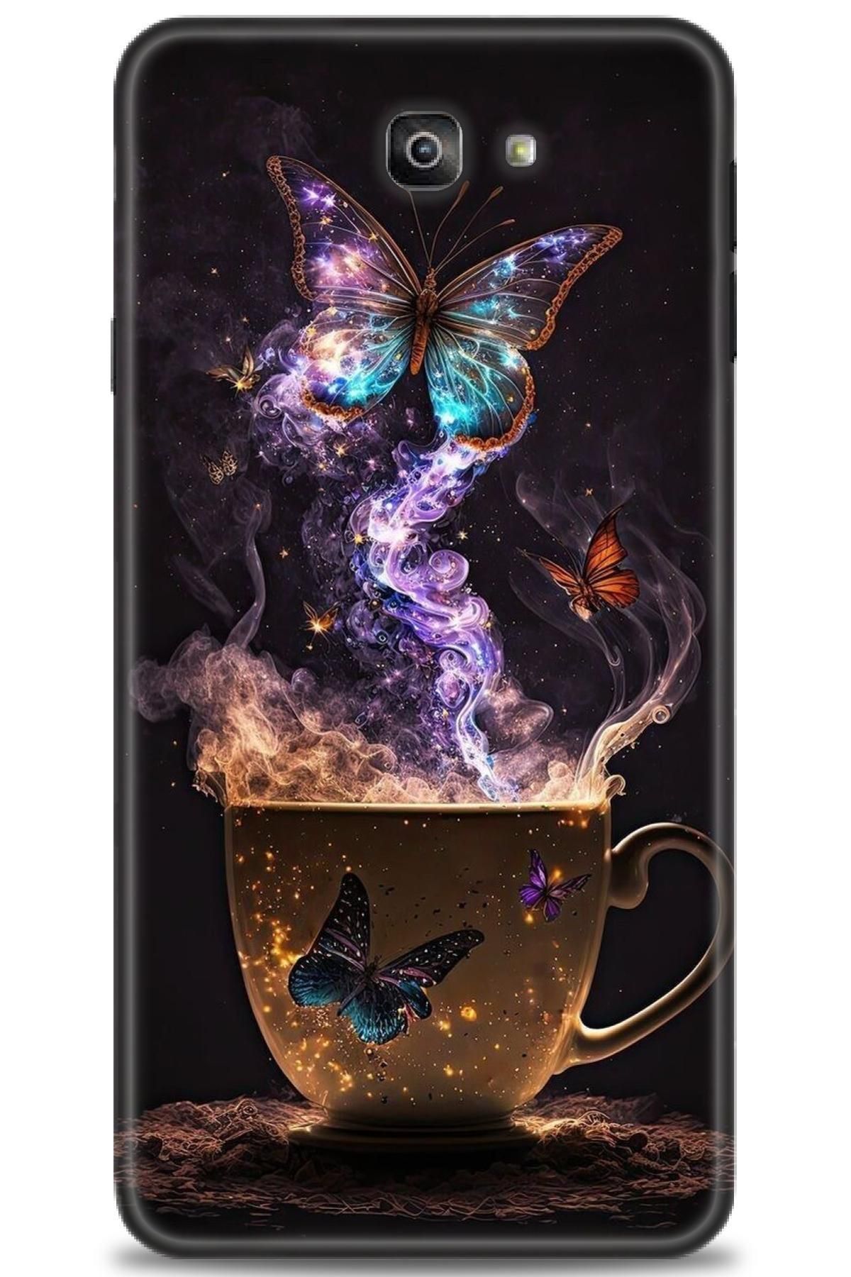CooperTech Samsung Galaxy J7 Prime İle Uyumlu HD Baskılı Desenli Silikon Kılıf - 612