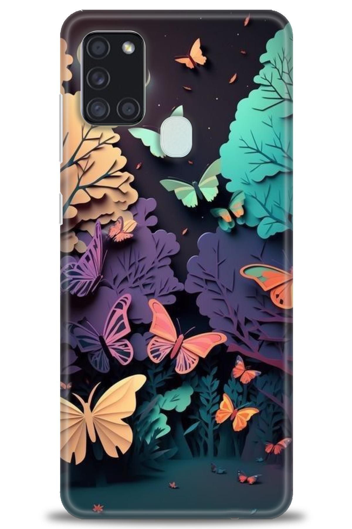 CooperTech Samsung Galaxy A21S İle Uyumlu HD Baskılı Desenli Silikon Kılıf - 522