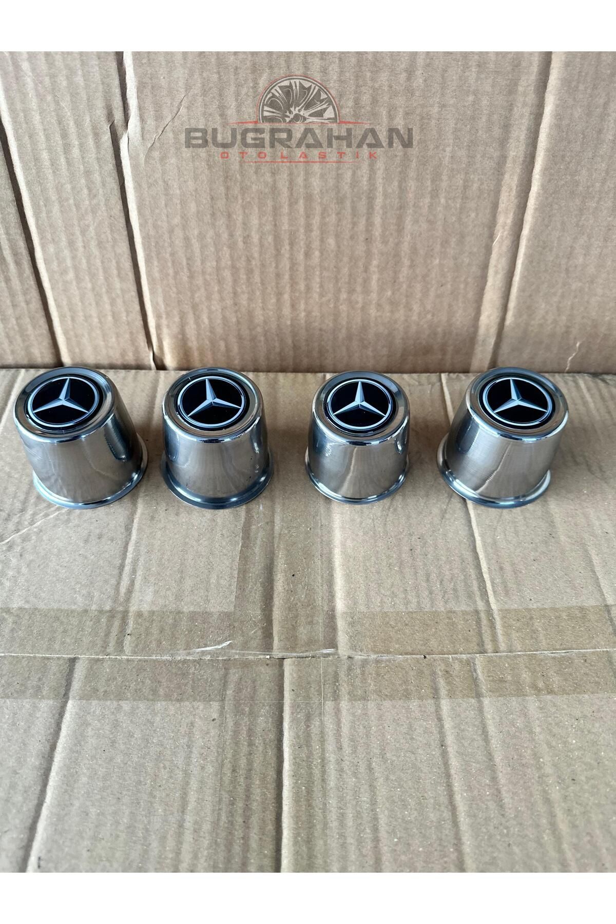OEM Mercedes Logolu Kısa Jant Göbeği Bardak Tofaş Doğan SLX 5,5 Cm A Kalite Hammade 4 Adet