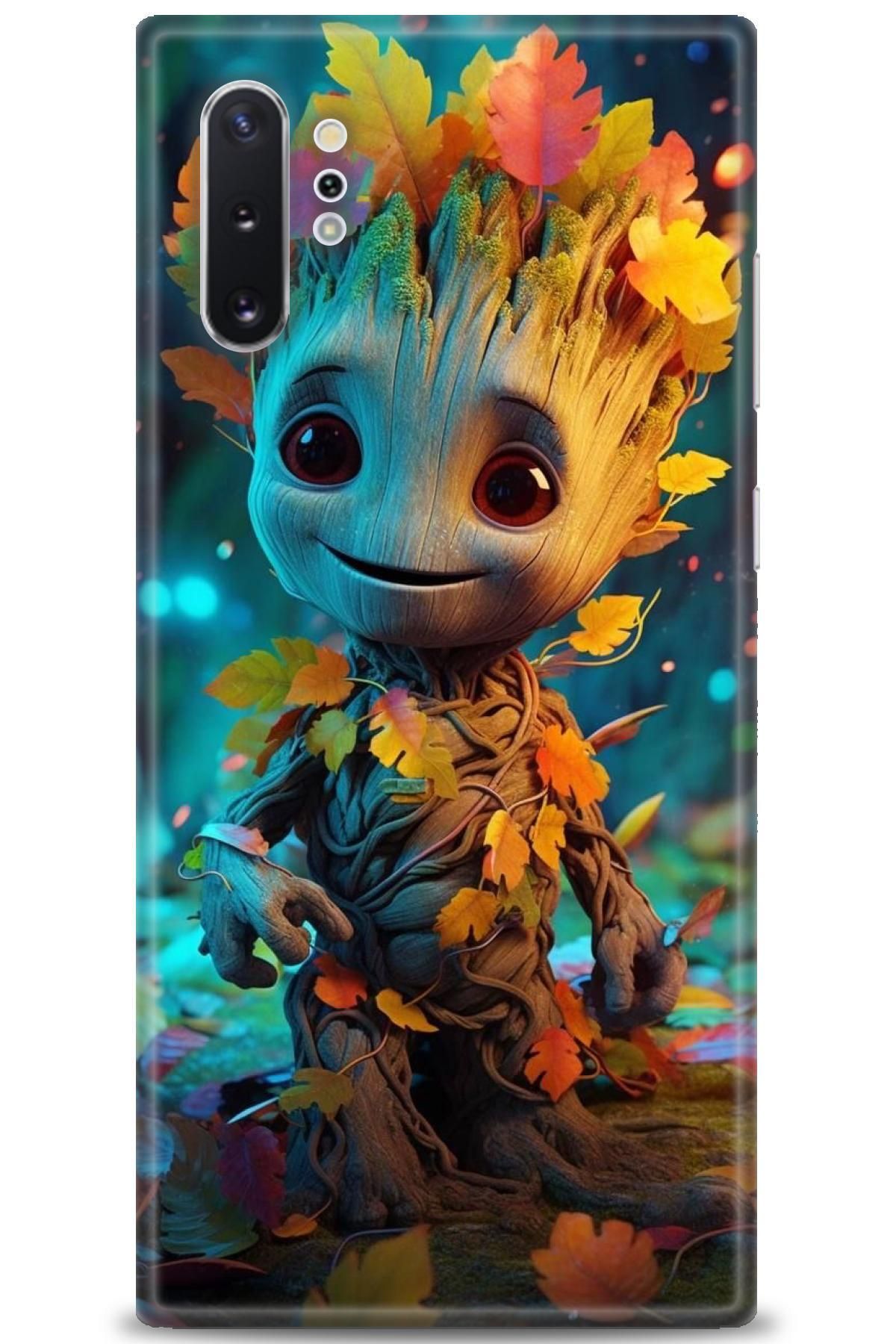 CooperTech Samsung Galaxy Note 10 Plus İle Uyumlu HD Baskılı Desenli Silikon Kılıf - 630