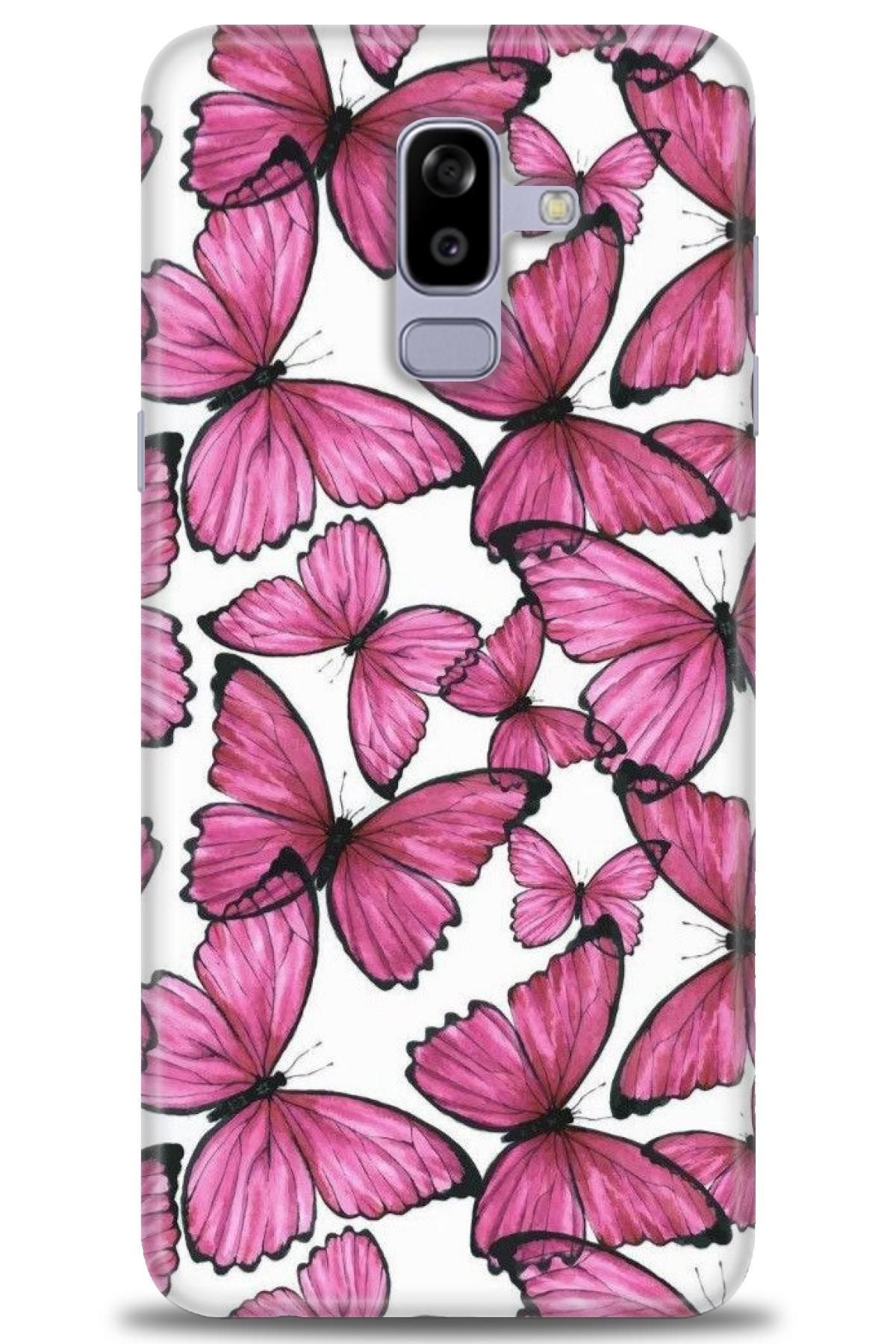 CooperTech Samsung Galaxy A6 Plus 2018 İle Uyumlu HD Baskılı Desenli Silikon Kılıf - 117