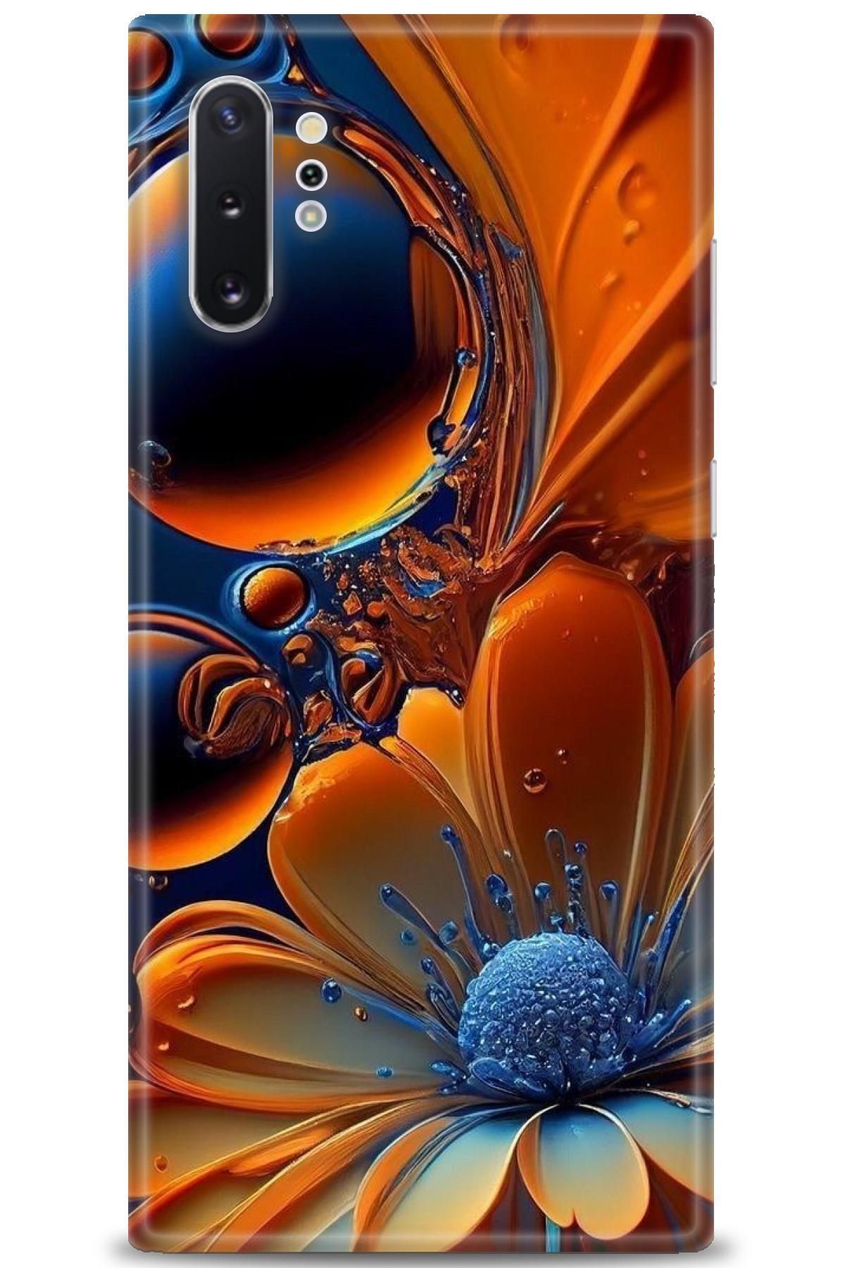 CooperTech Samsung Galaxy Note 10 Plus İle Uyumlu HD Baskılı Desenli Silikon Kılıf - 360