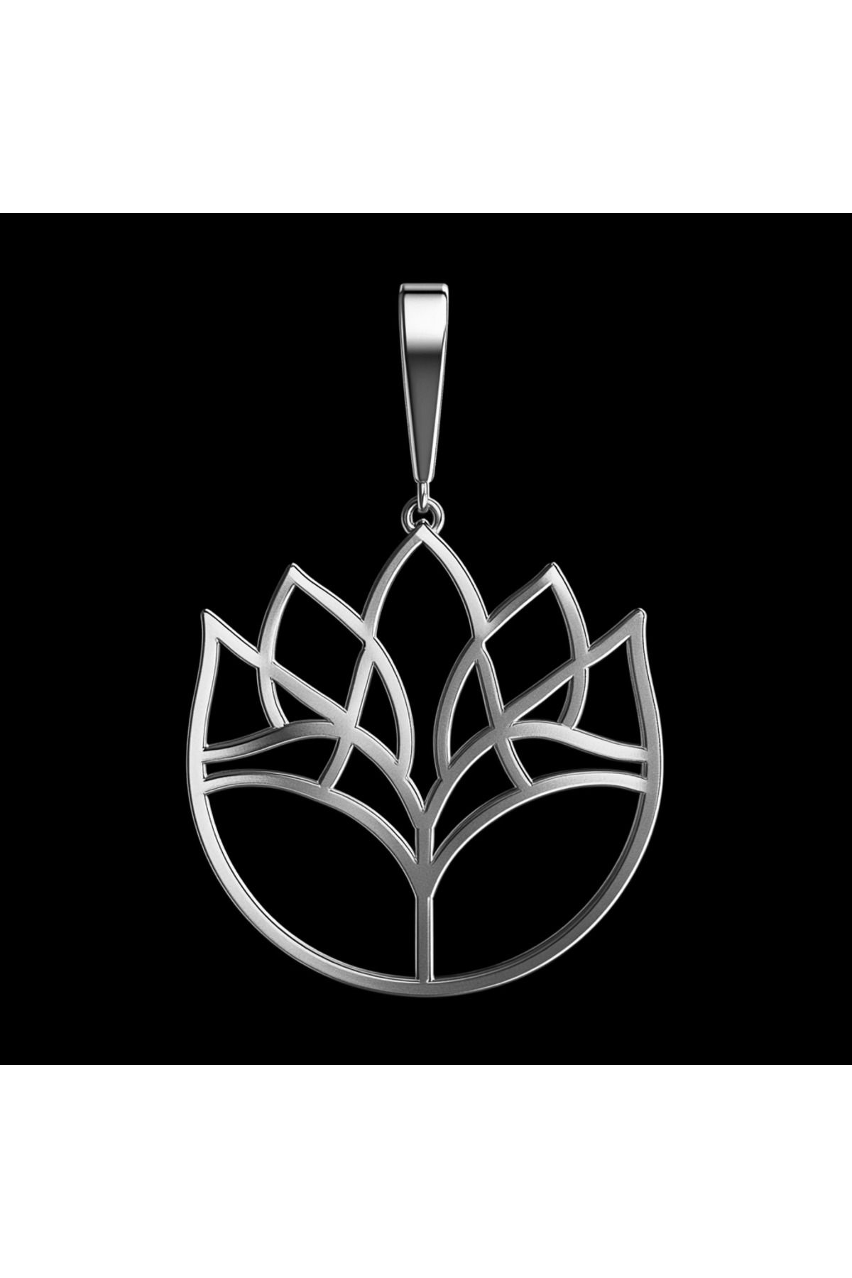 TabiTela 925 Ayar gümüş kolye lotus SM4315