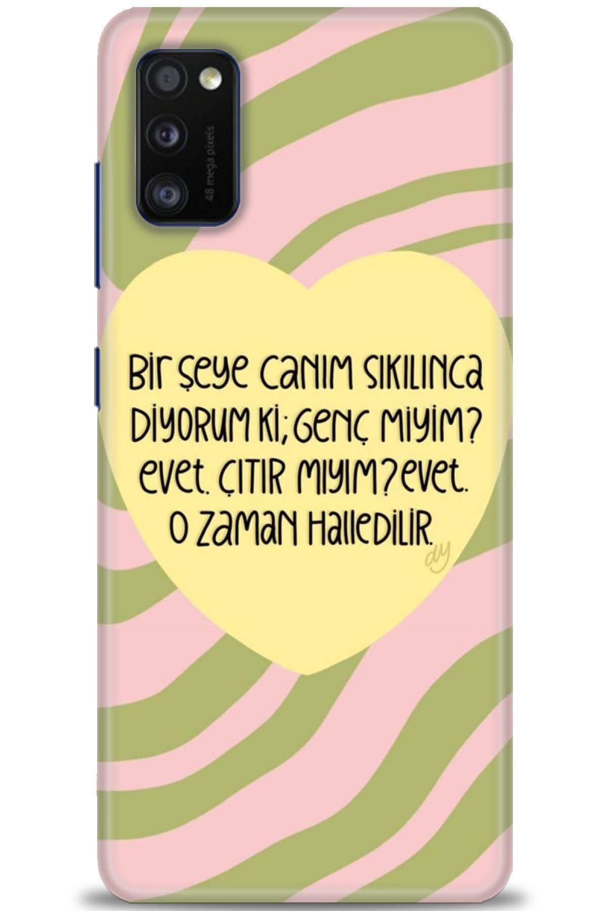 CooperTech Samsung Galaxy A41 İle Uyumlu HD Baskılı Desenli Silikon Kılıf - 1080