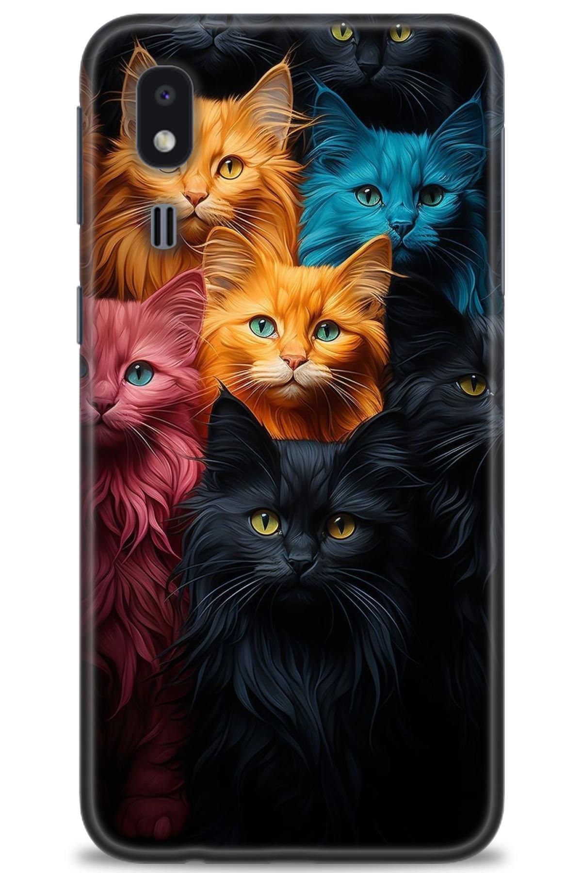 CooperTech Samsung Galaxy A2 Core İle Uyumlu HD Baskılı Desenli Silikon Kılıf - 126