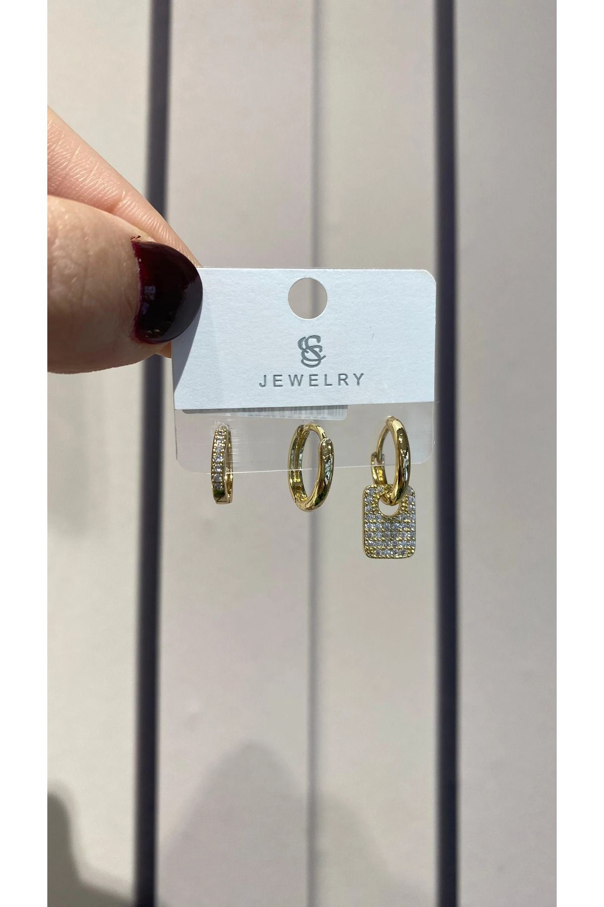 Yares Accessories Çoklu küpe gold