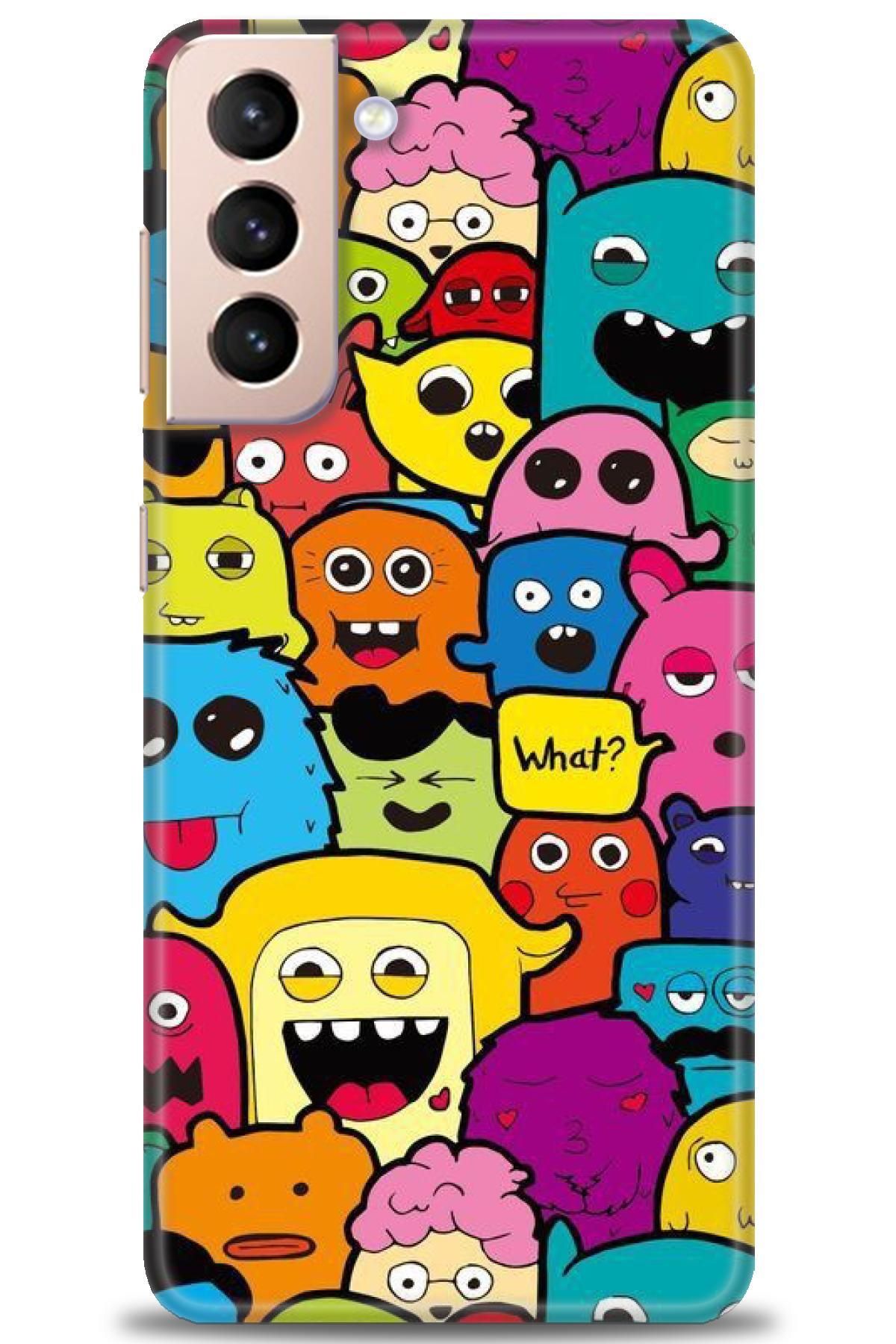 CooperTech Samsung Galaxy S21 İle Uyumlu HD Baskılı Desenli Silikon Kılıf - 289