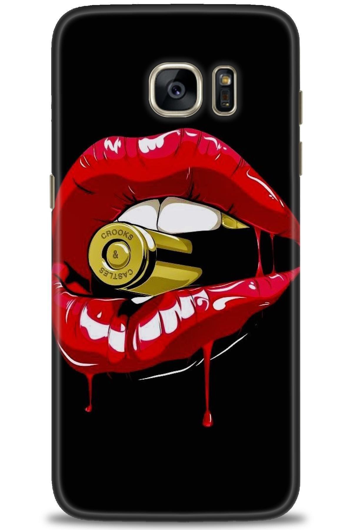 CooperTech Samsung Galaxy S7 Edge İle Uyumlu HD Baskılı Desenli Silikon Kılıf - 793