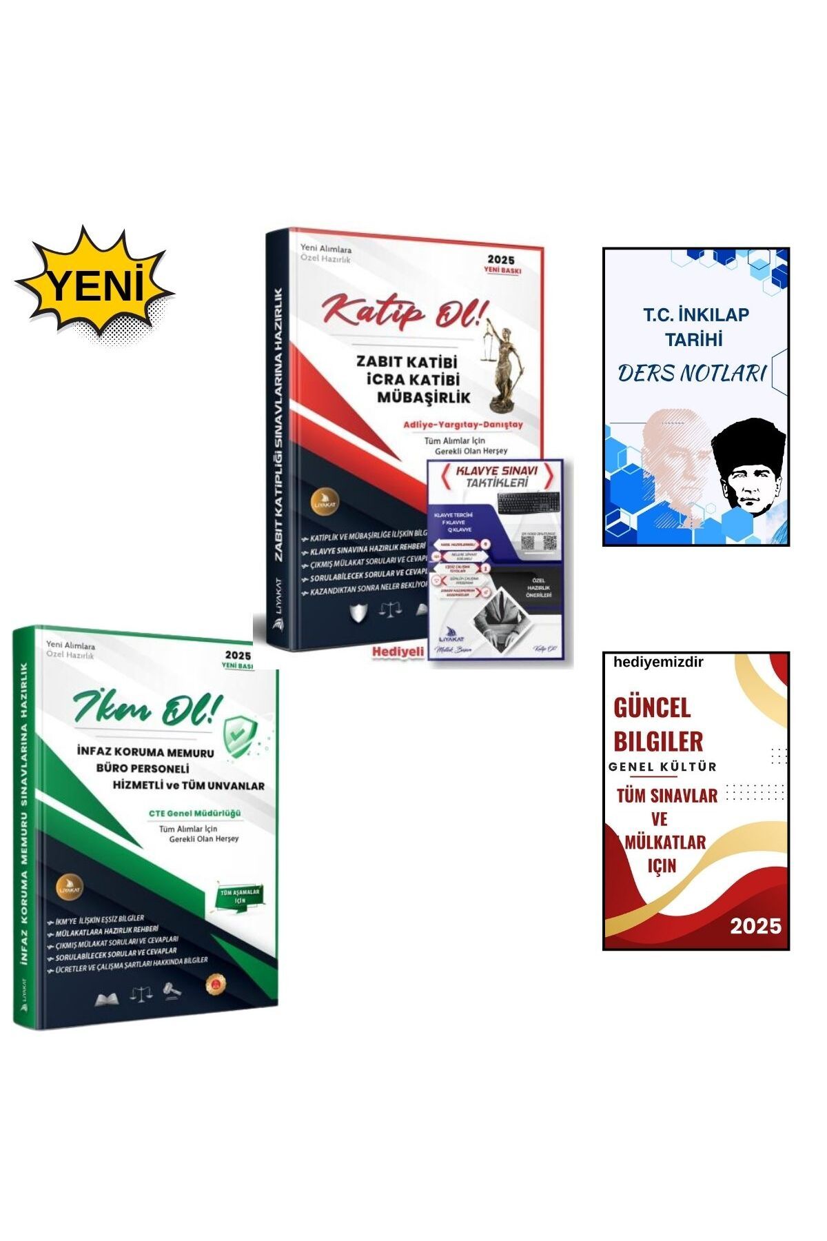 Liyakat Yayınları ADALET BAKANLIĞI PERSONEL ALIMI-İNFAZ KORUMA MEMURU-BÜRO MEMURU-ZABİT KATİPLİK-MÜBAŞİRLİK
