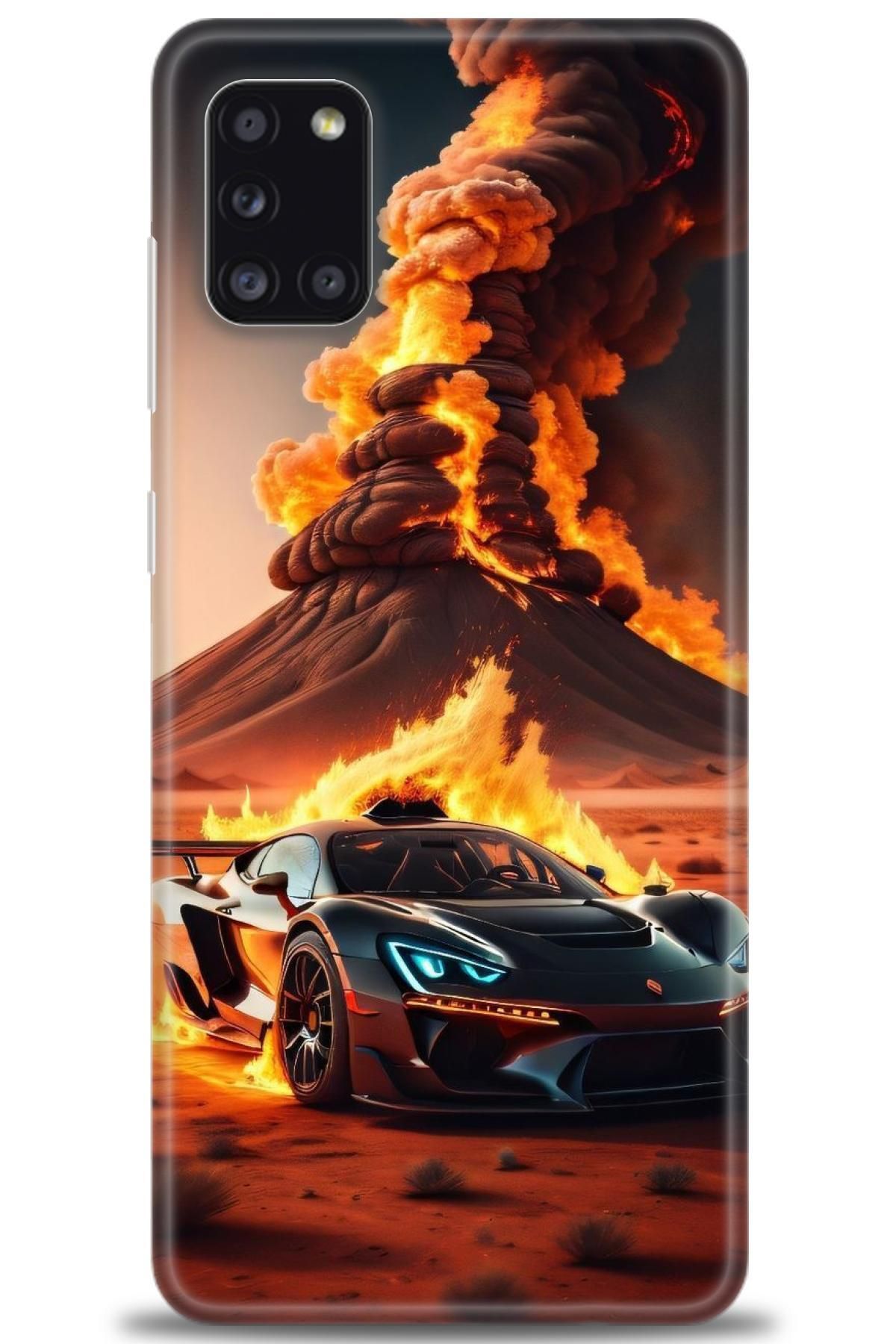 CooperTech Samsung Galaxy A31 İle Uyumlu HD Baskılı Desenli Silikon Kılıf - 856