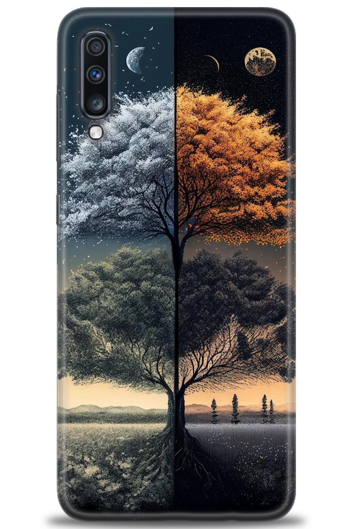 CooperTech Samsung Galaxy A70 İle Uyumlu HD Baskılı Desenli Silikon Kılıf - 621