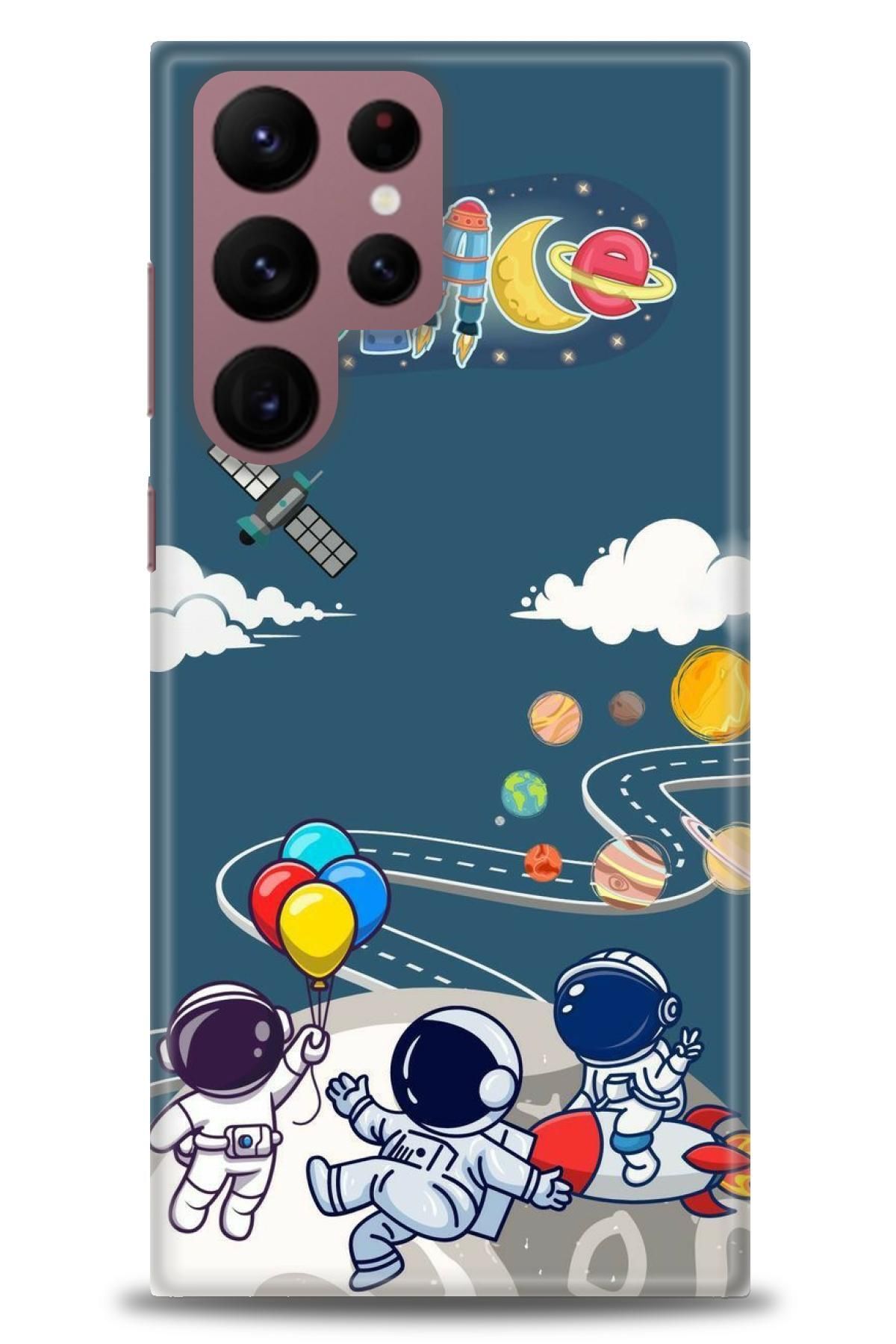 CooperTech Samsung Galaxy S22 Ultra İle Uyumlu HD Baskılı Desenli Silikon Kılıf - 298