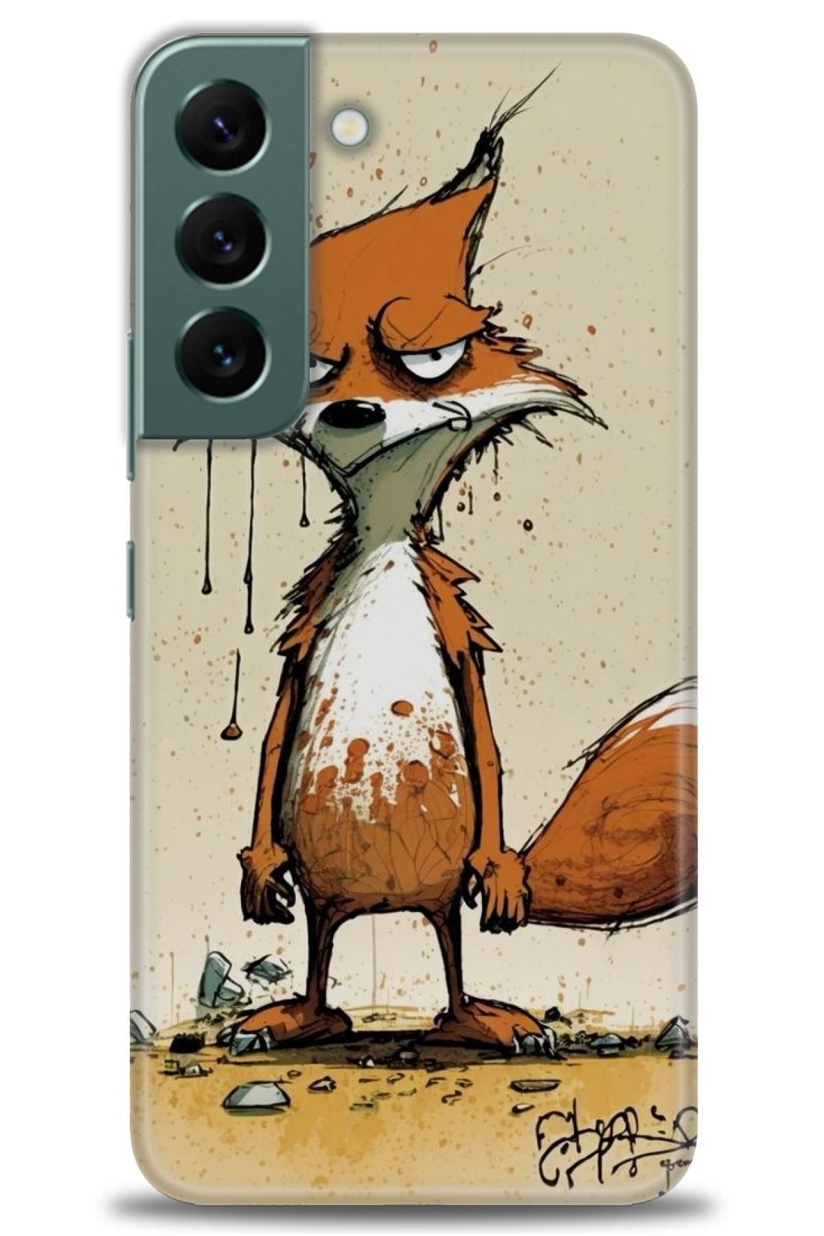 CooperTech Samsung Galaxy S22 İle Uyumlu HD Baskılı Desenli Silikon Kılıf - 487
