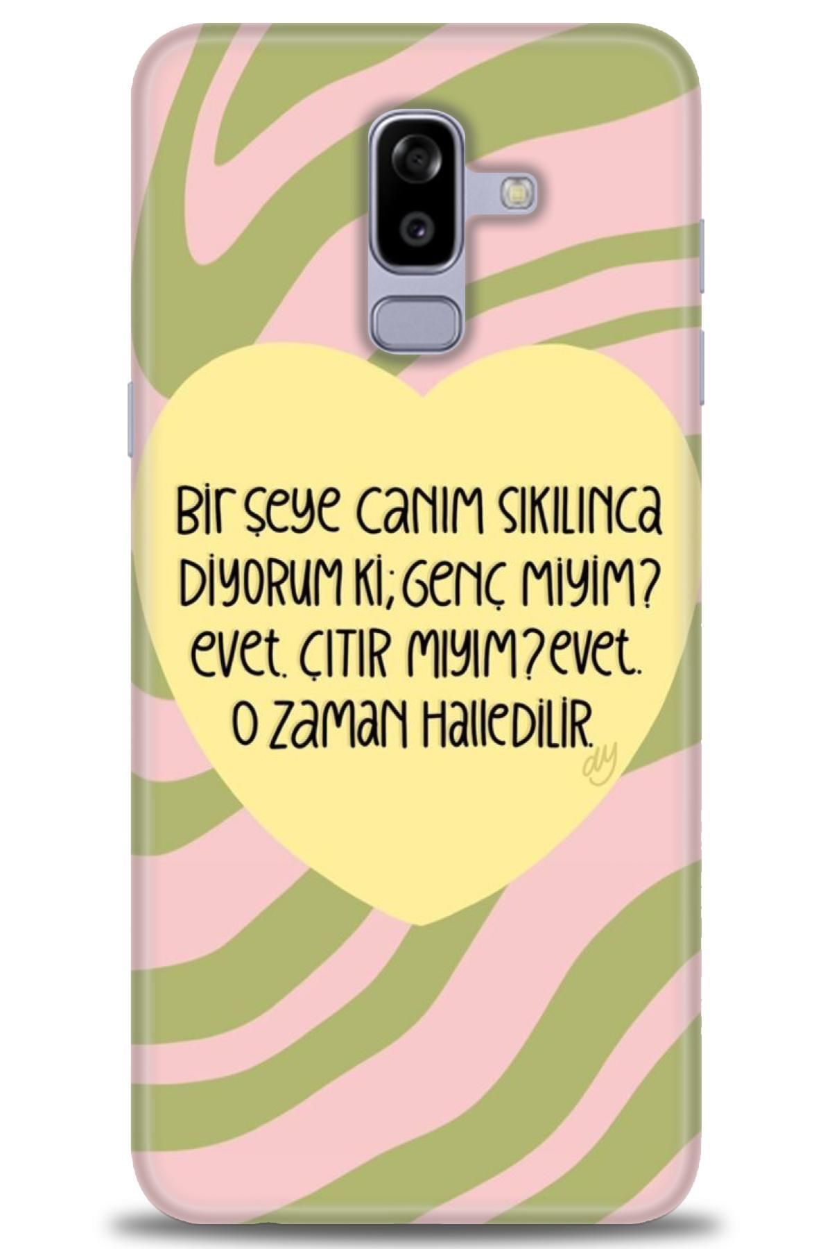 CooperTech Samsung Galaxy J8 İle Uyumlu HD Baskılı Desenli Silikon Kılıf - 1080