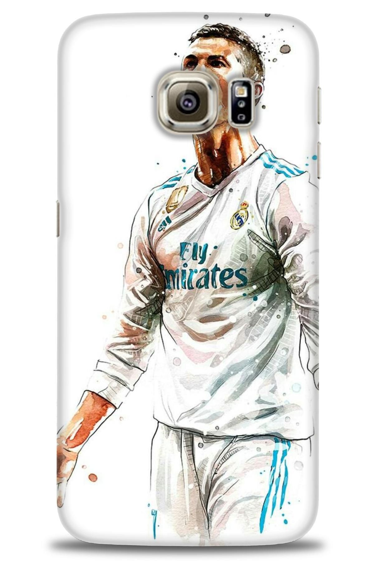 CooperTech Samsung Galaxy S6 Edge İle Uyumlu HD Baskılı Desenli Silikon Kılıf - 865