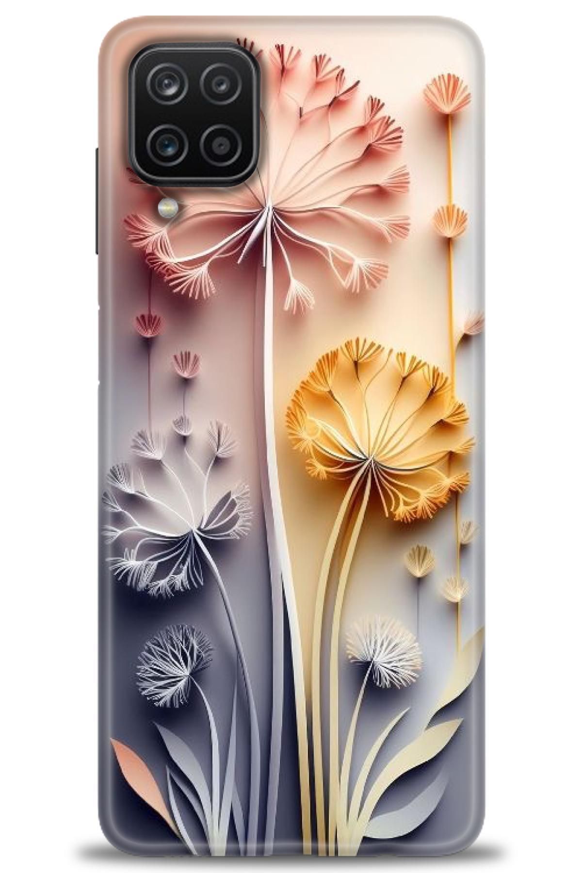 CooperTech Samsung Galaxy A12 İle Uyumlu HD Baskılı Desenli Silikon Kılıf - 180