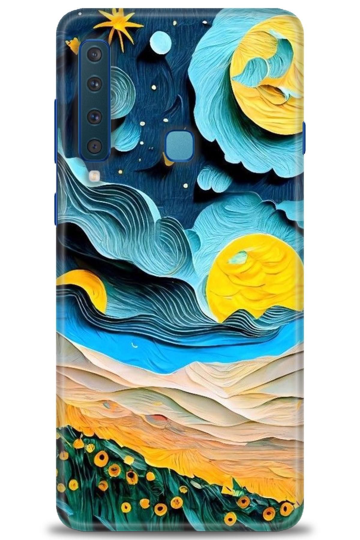 CooperTech Samsung Galaxy A9 2018 İle Uyumlu HD Baskılı Desenli Silikon Kılıf - 324
