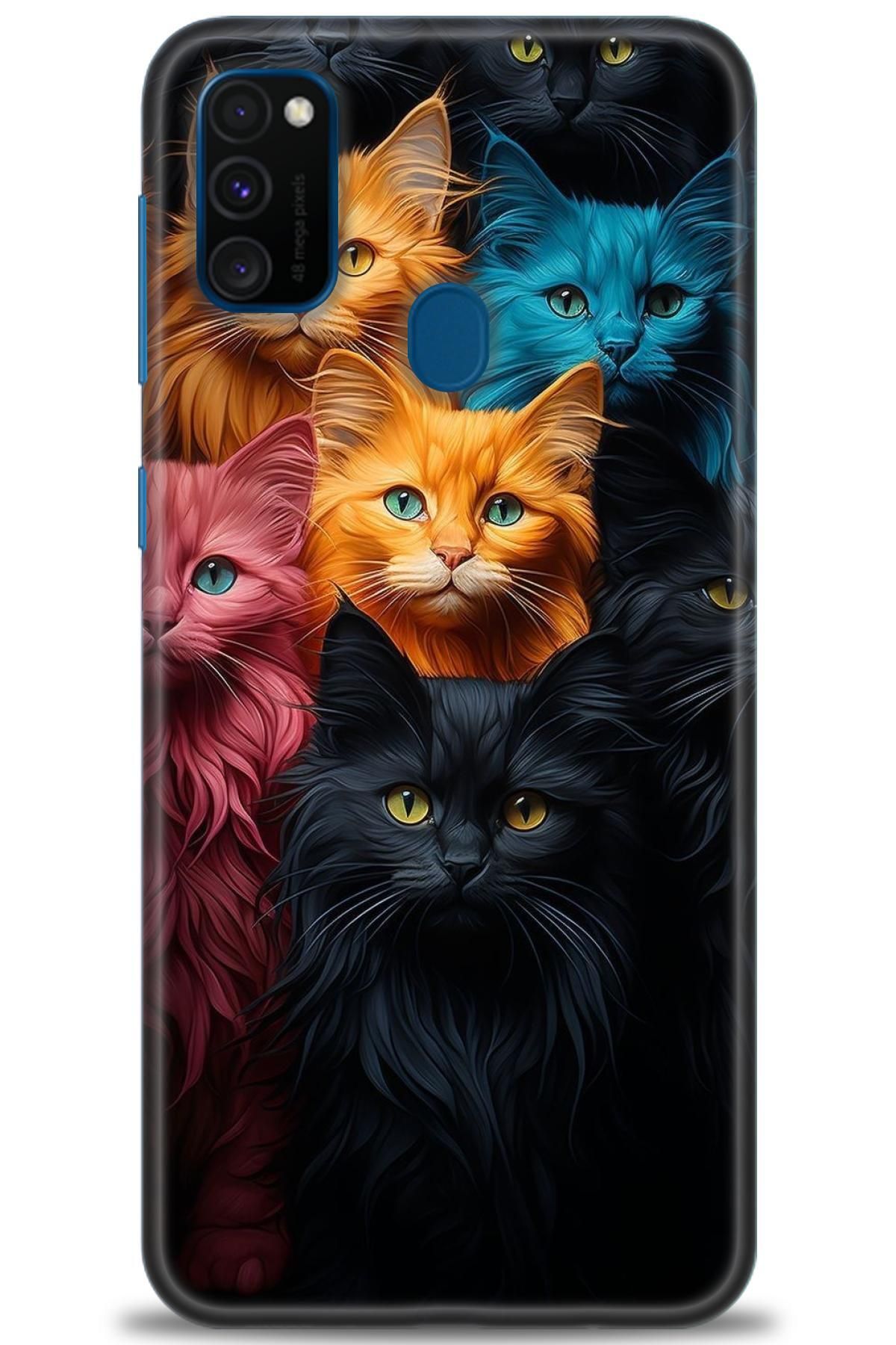 CooperTech Samsung Galaxy M21 İle Uyumlu HD Baskılı Desenli Silikon Kılıf - 126