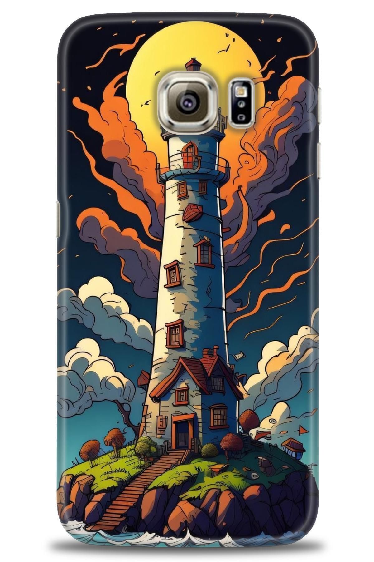 CooperTech Samsung Galaxy S6 Edge İle Uyumlu HD Baskılı Desenli Silikon Kılıf - 568