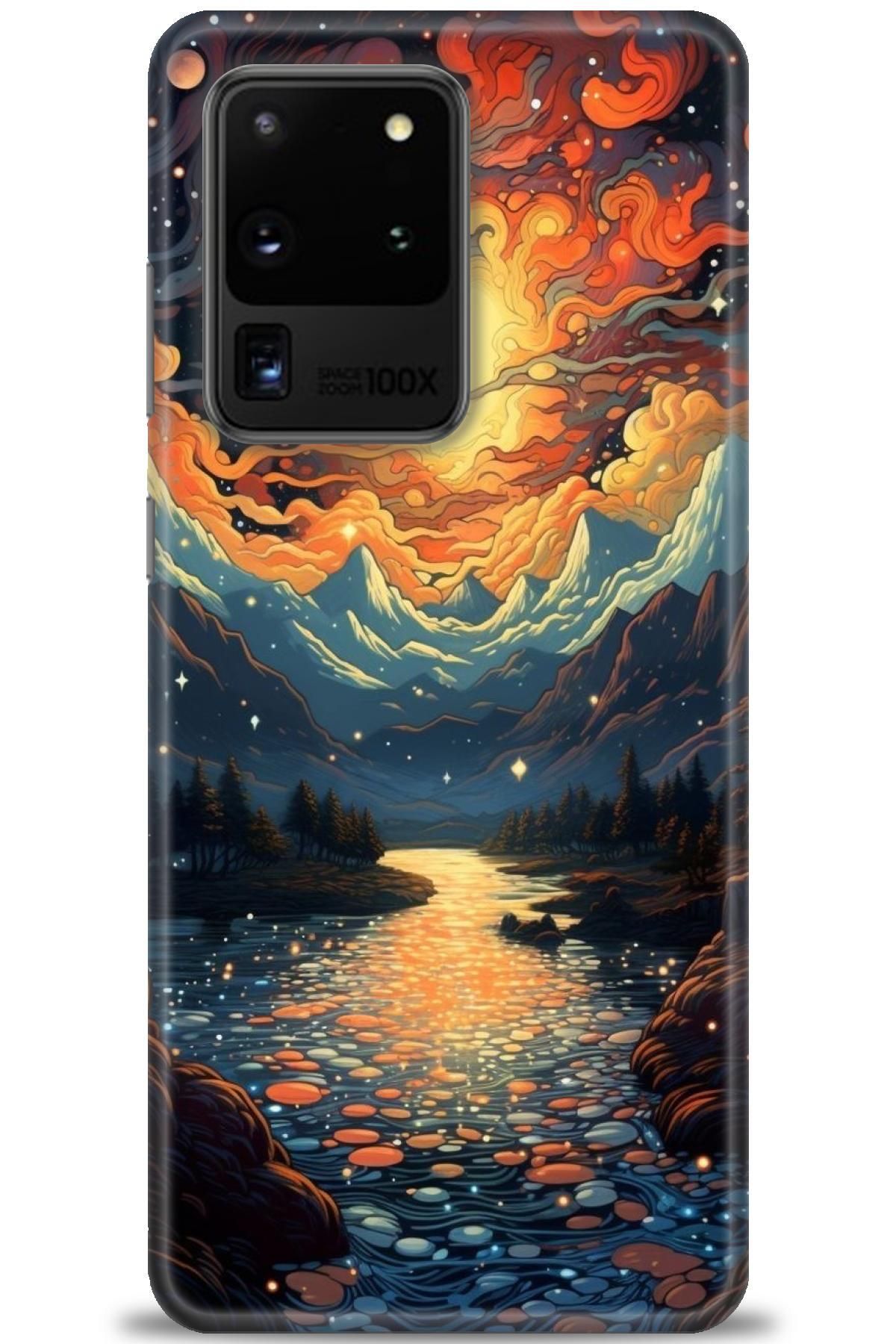 CooperTech Samsung Galaxy S20 Utra İle Uyumlu HD Baskılı Desenli Silikon Kılıf - 883