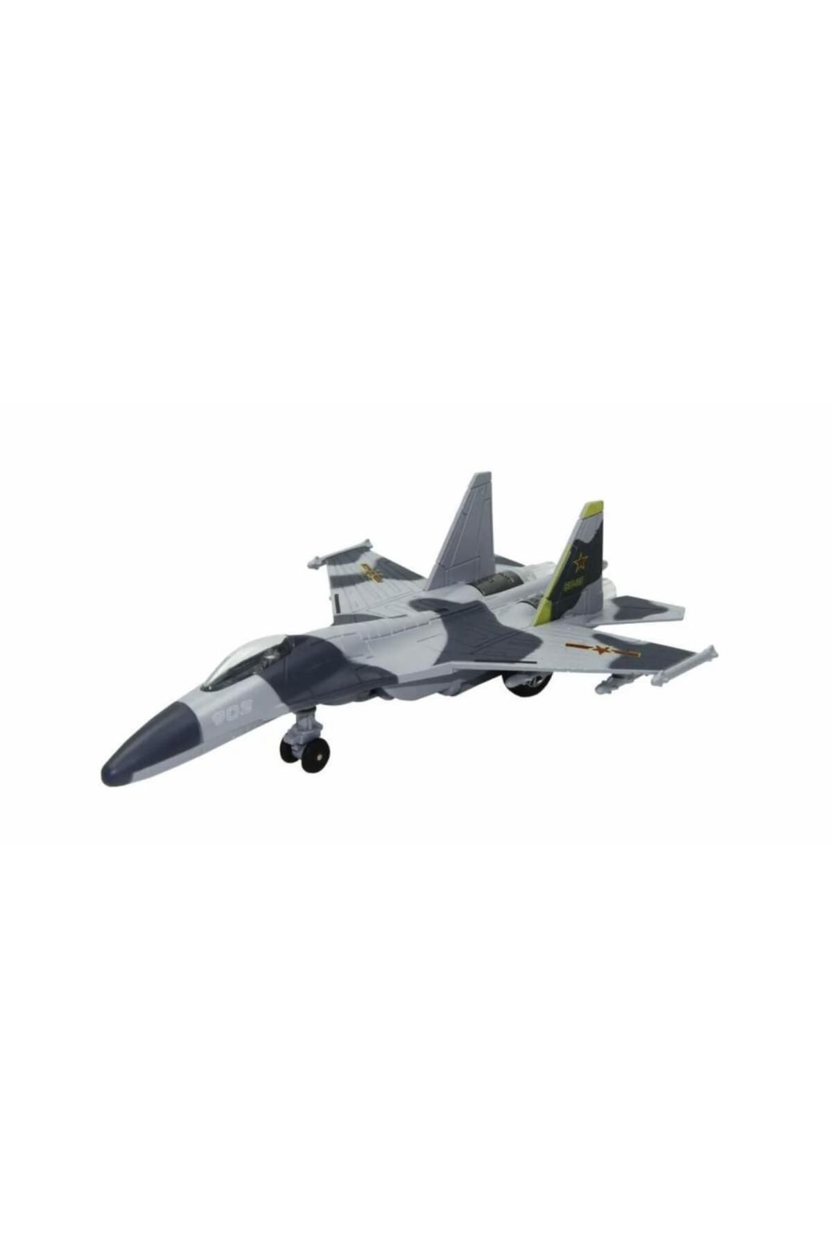 merland benvecocuk HW777-17 - Çek Bırak Metal Uçak Sesli Işıklı - Gri (Lisinya)