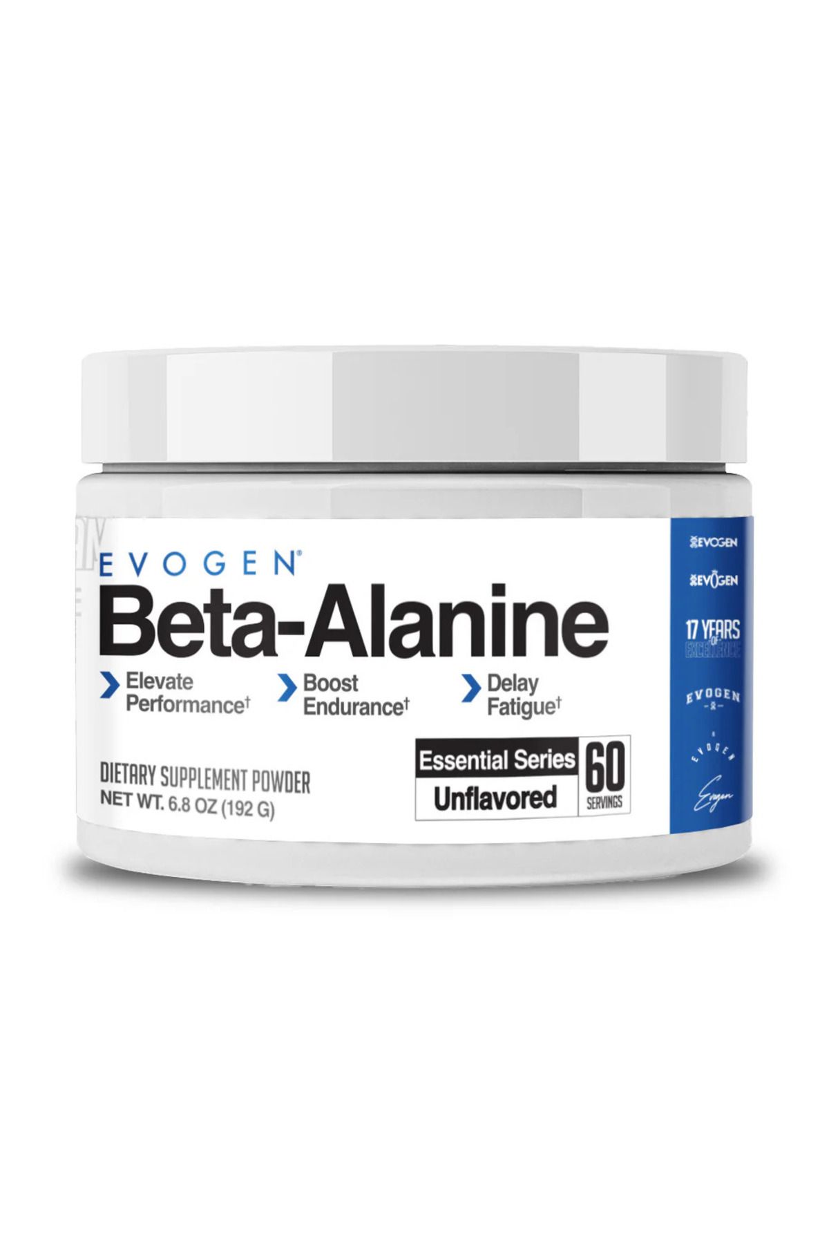 EVOGEN Beta Alanine Powder Enhancer | Boost Endurance, Fatigue 60 Servis
