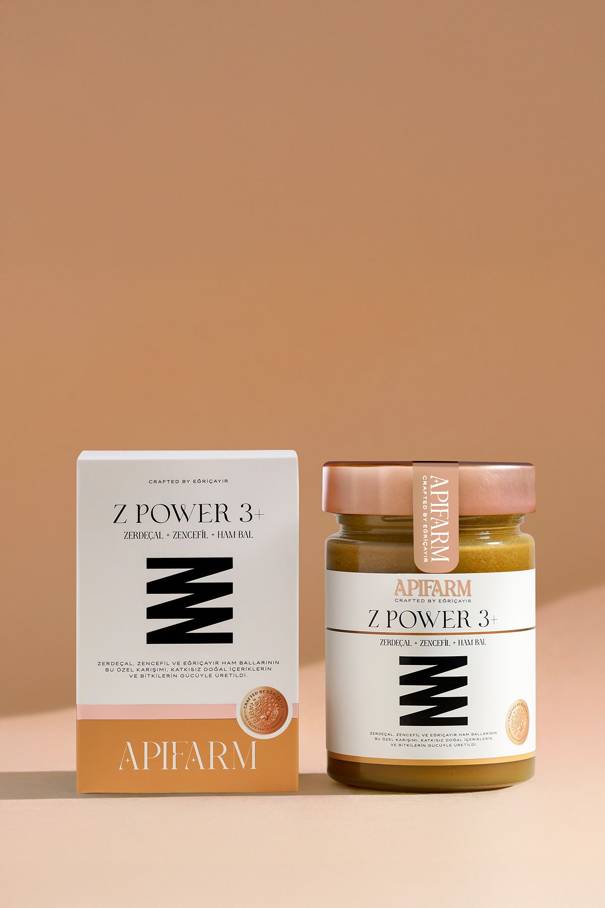 Apifarm Z Power 3+ Zerdeçal + Zencefil + Ham Bal 415g