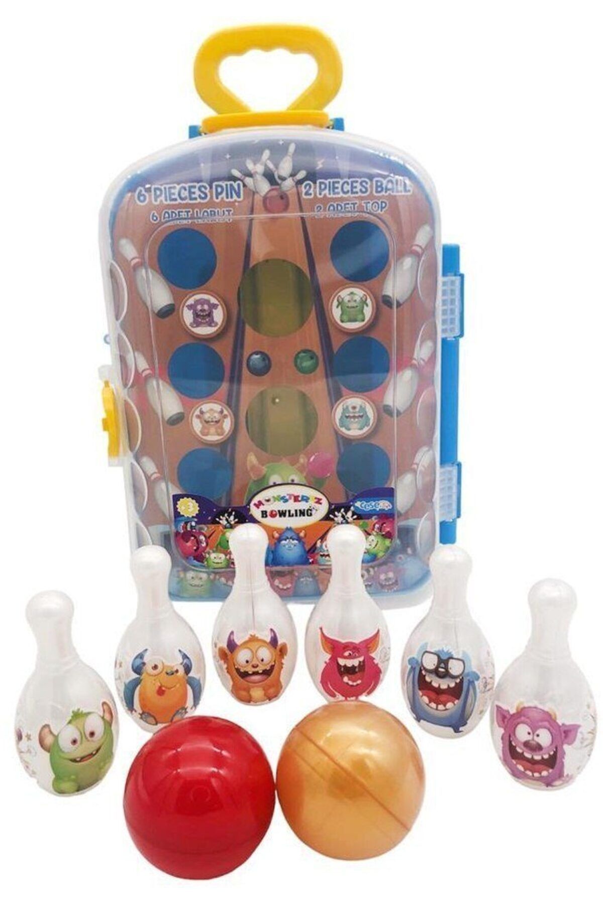 merland benvecocuk Çek Çek Bavullu Bowling Set CESE-10038 (Lisinya)