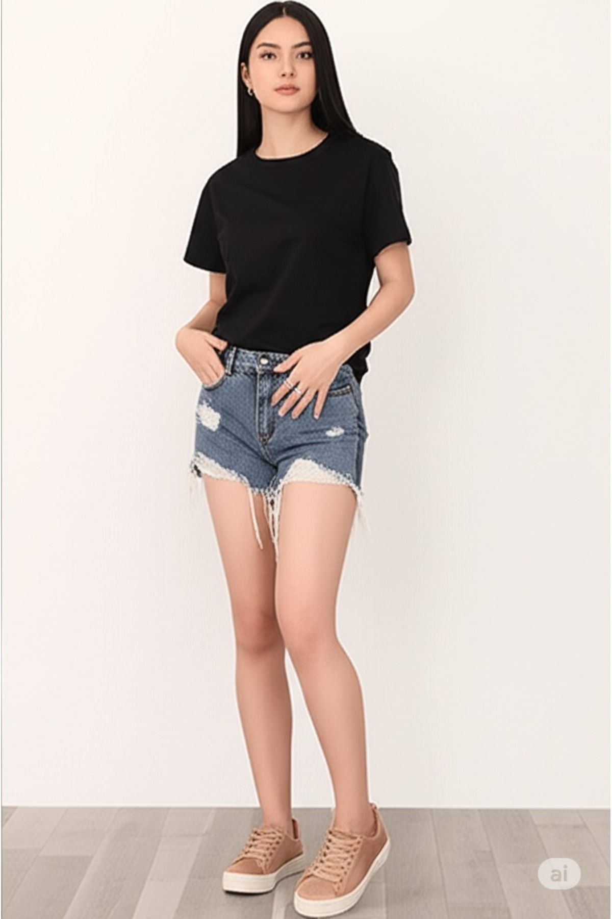 luuflee siyah iki iplik unisex oversize T-Shirt