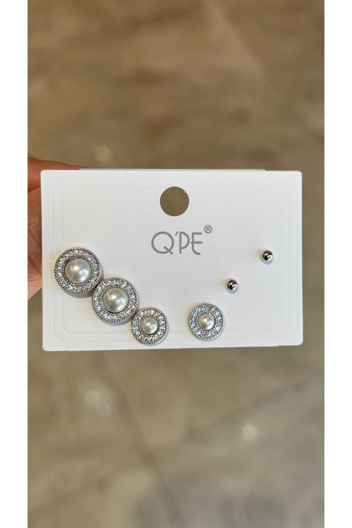 Yares Accessories Çoklu küpe incili
