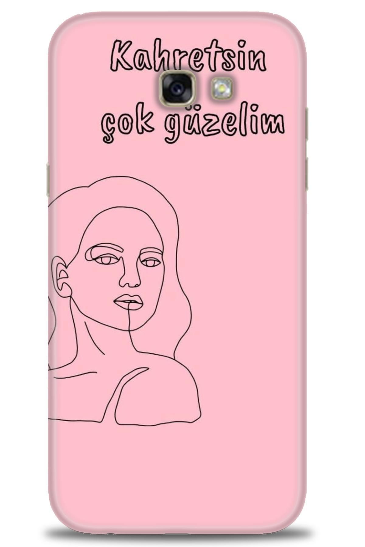 CooperTech Samsung Galaxy A7 2017 İle Uyumlu HD Baskılı Desenli Silikon Kılıf - 207