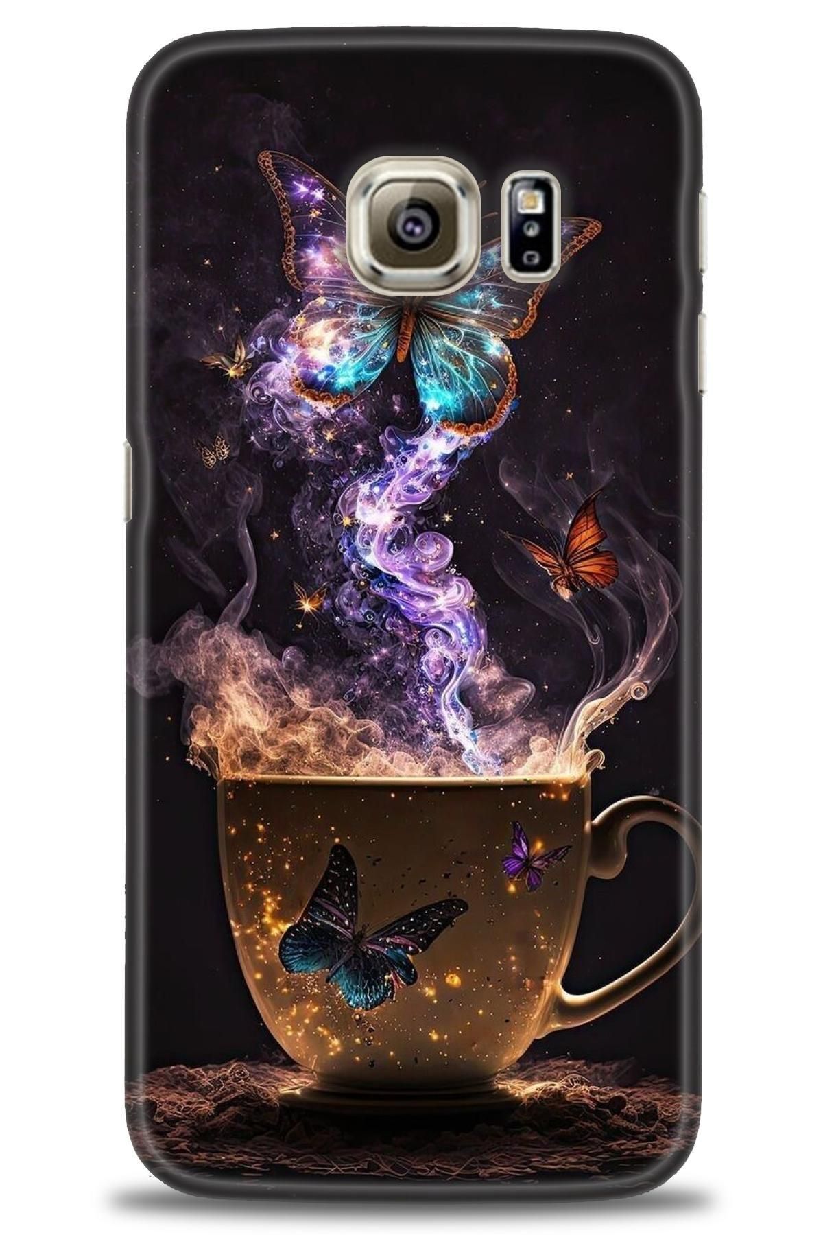 CooperTech Samsung Galaxy S6 İle Uyumlu HD Baskılı Desenli Silikon Kılıf - 612