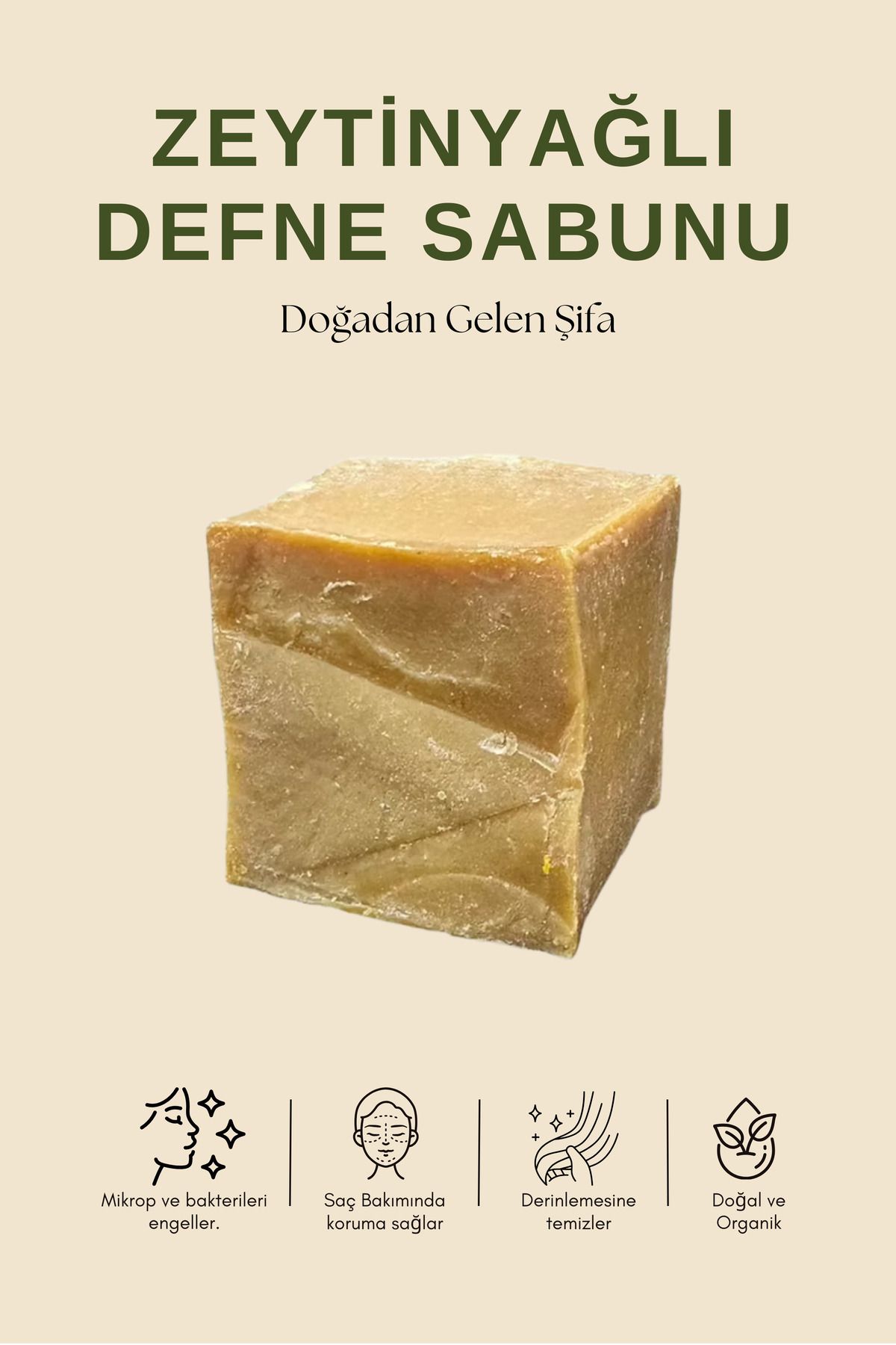 Mehmet Dede 1 KG - Zeytinyağlı Defne Sabunu