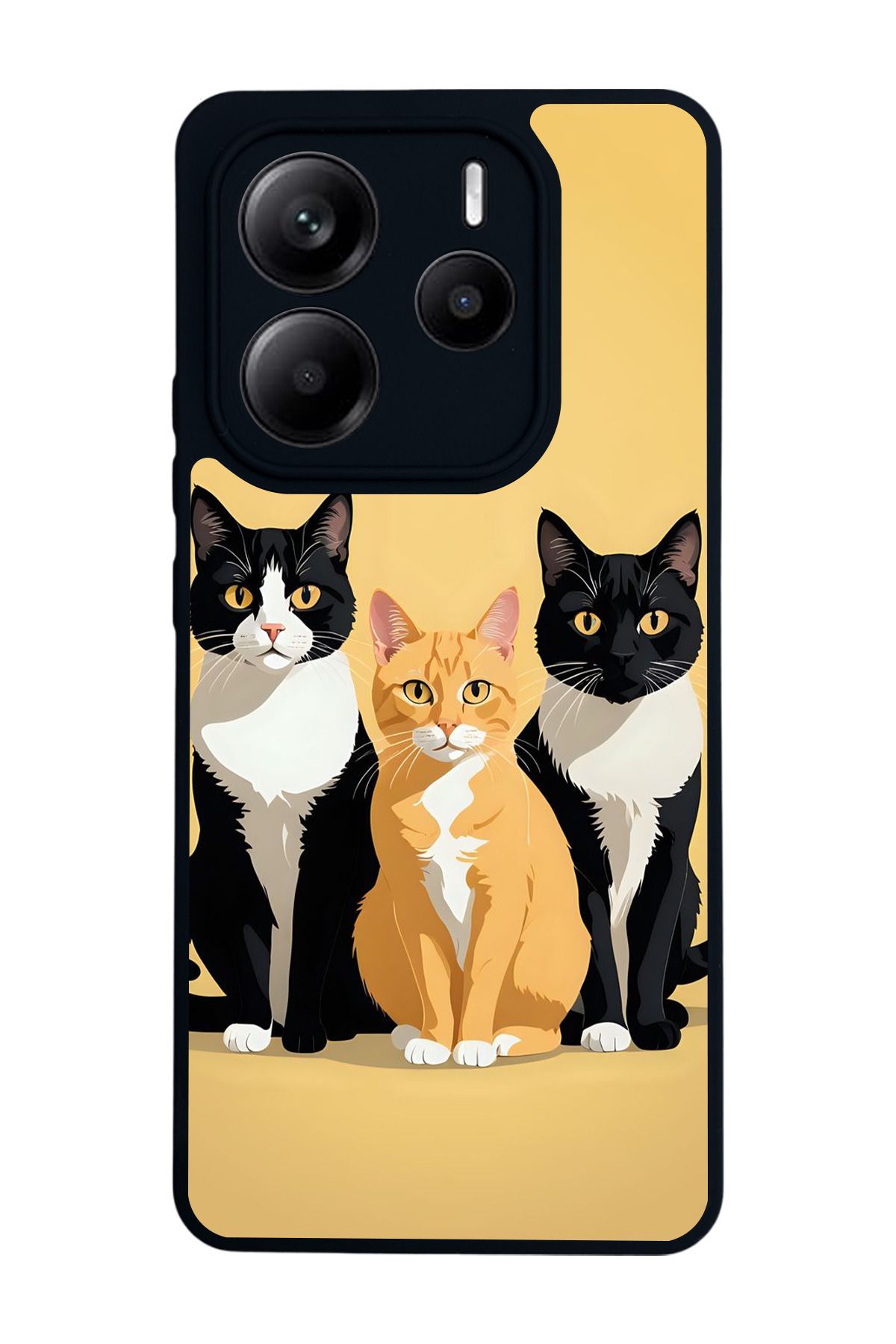 BGAKSESUAR Xiaomi Redmi Note 14 Mat Siyah uyumlu Kılıf – Yumuşak Silikon, Koruyucu, Şok Emici Kapak