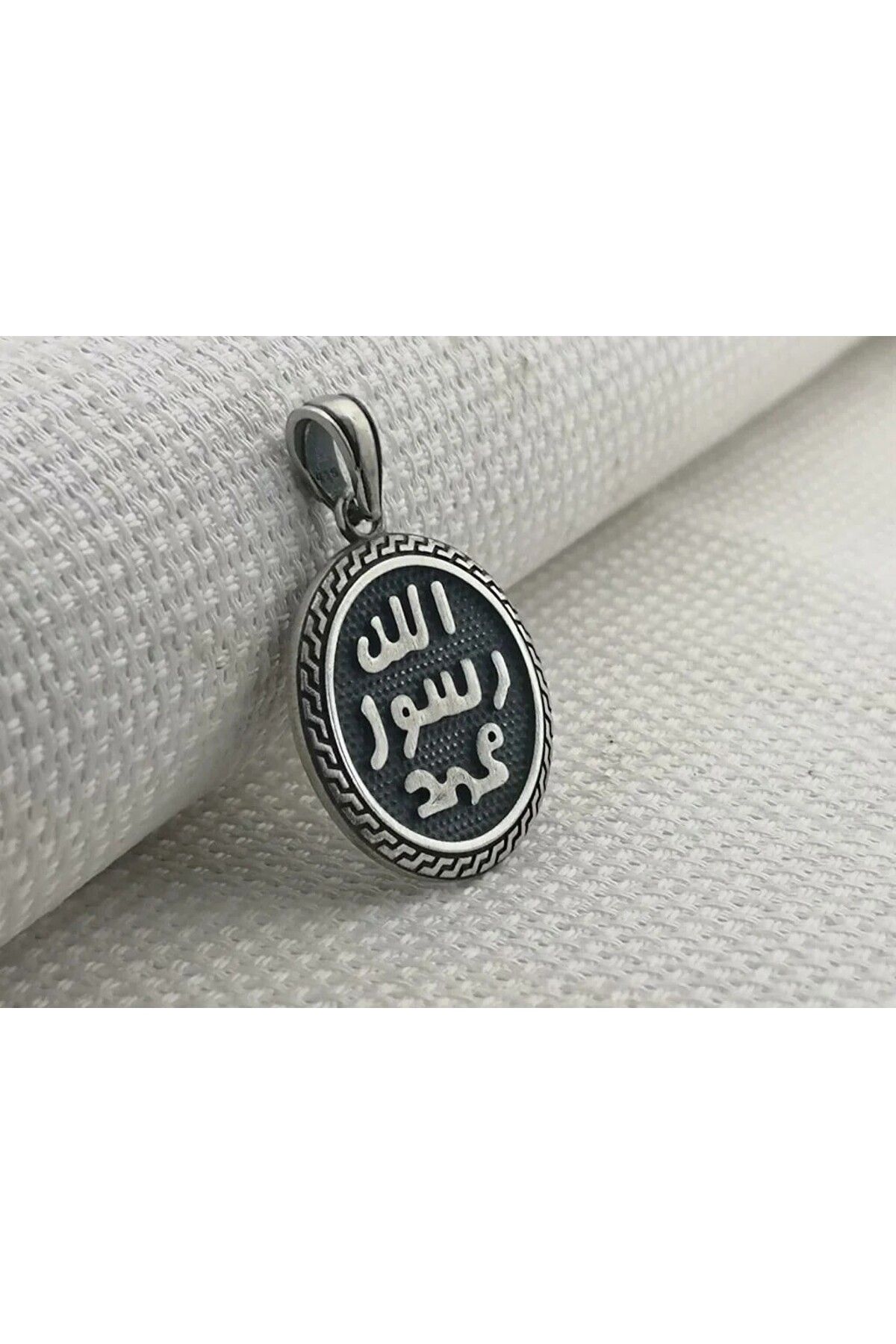 shop Allah Resulu Muhammet 925 Ayar Gümüş Erkek Kolye Ucu