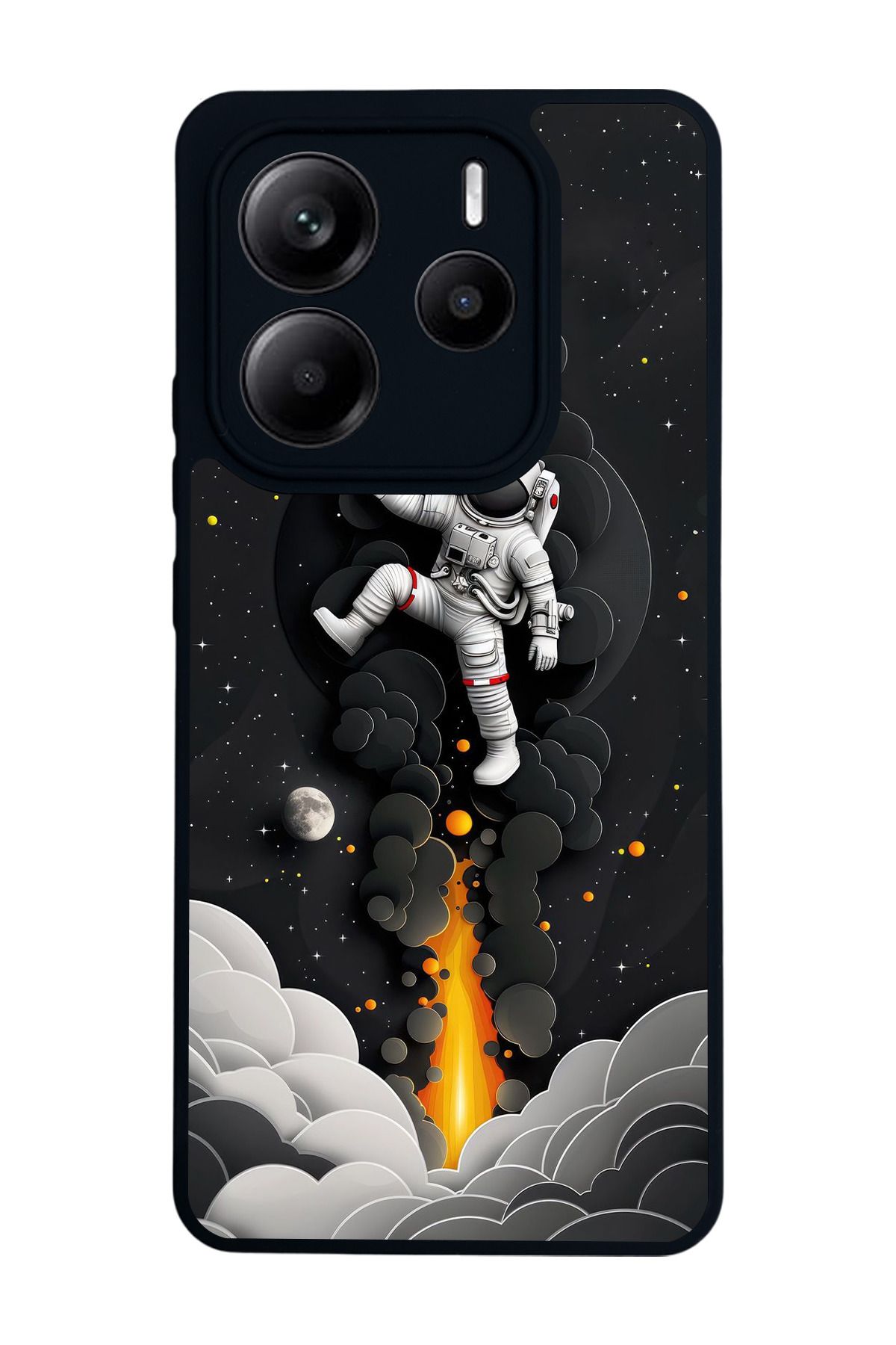 BGAKSESUAR Xiaomi Redmi Note 14 Mat Siyah uyumlu Kılıf – Yumuşak Silikon, Koruyucu, Şok Emici Kapak