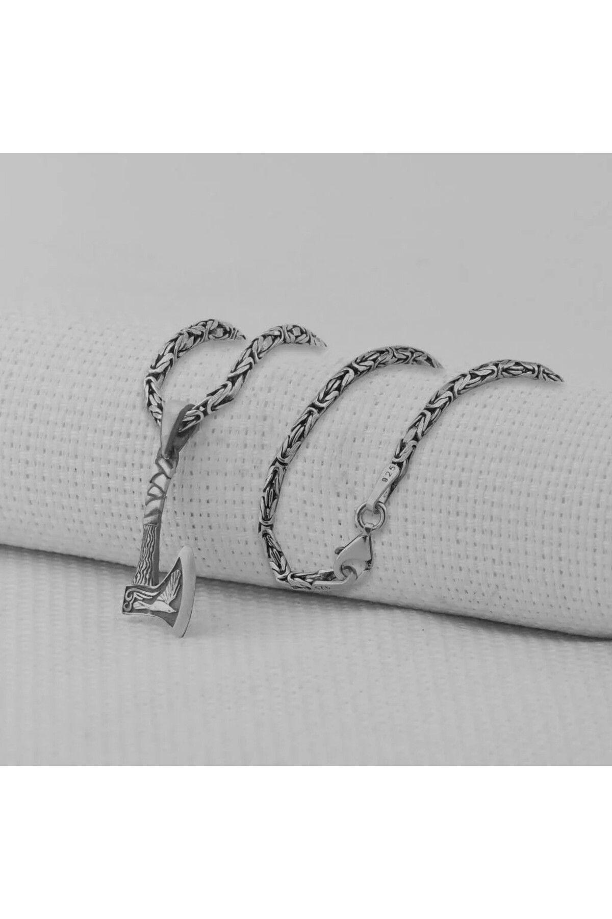 shop Balta Tasarımlı Kalın Zincirli 925 Ayar Gümüş Erkek Kolye