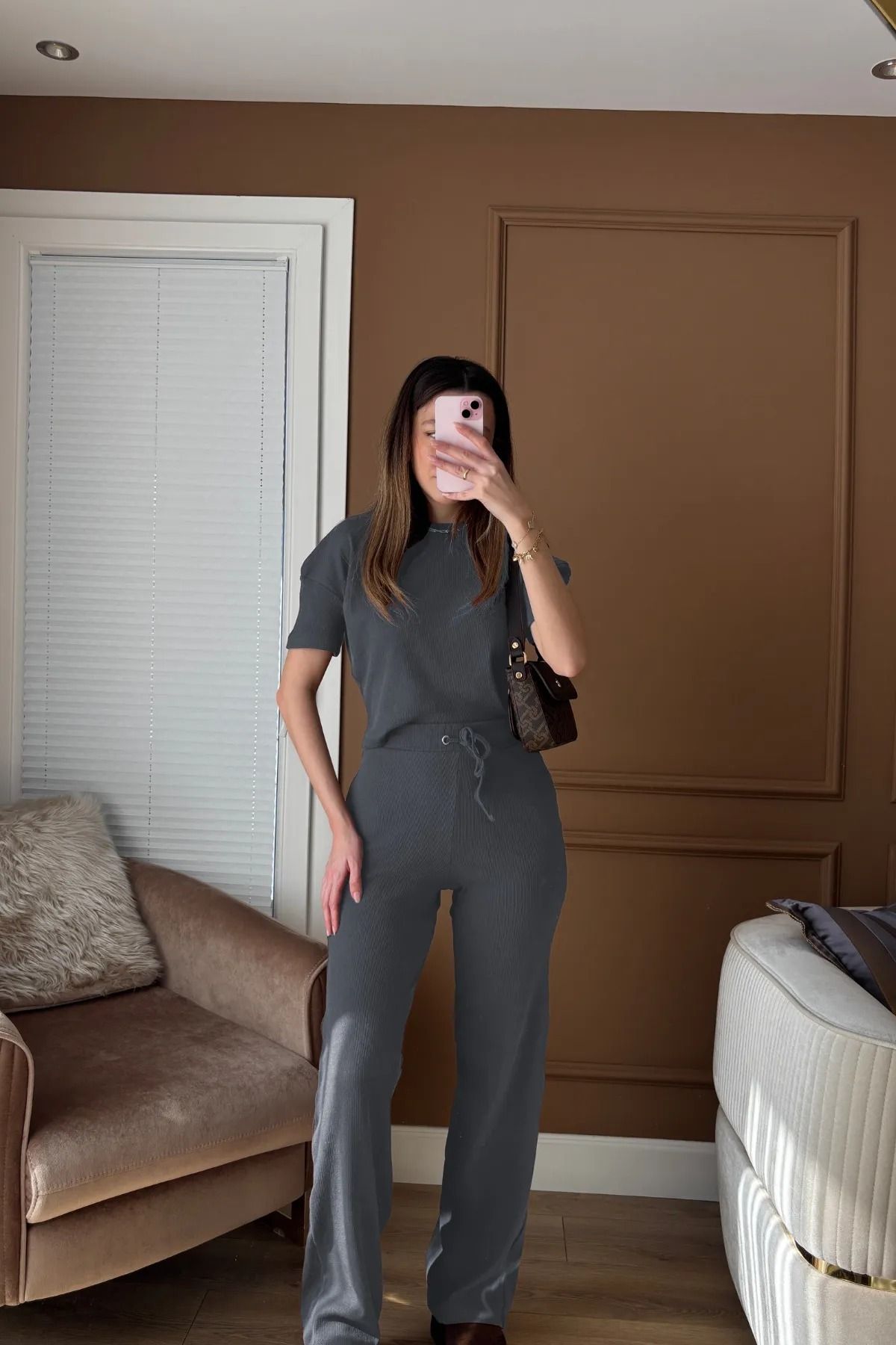 BARLİZ Kadın Yazlık Trend Model Fitilli Alt Üst Takım