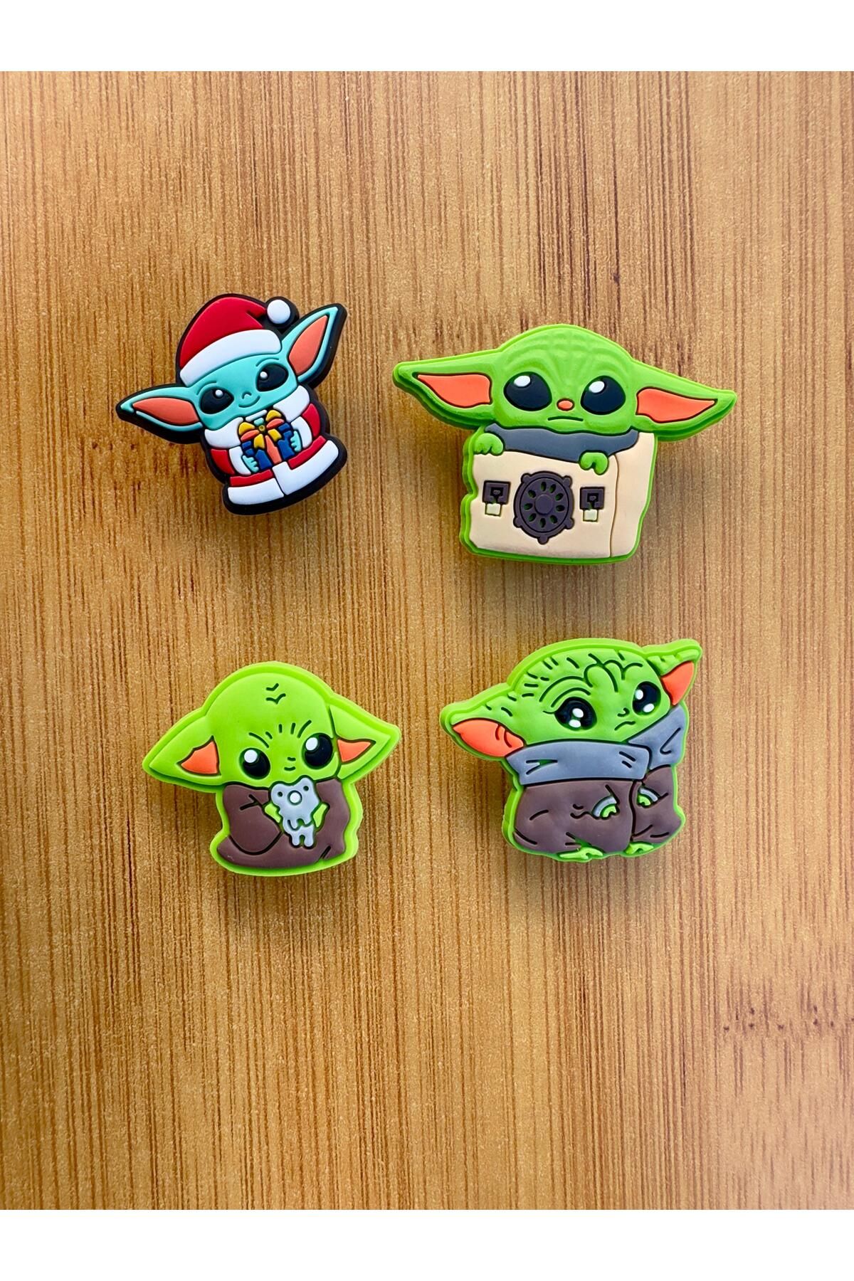 Crocs CROCS CROCS SÜSÜ TERLİK SÜSÜ JİBBİTZ 4'LÜ BEBEK YODA SET