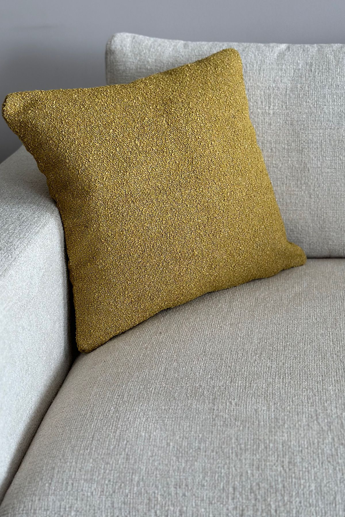 yucelique Tweed Kumaş Stria Touch Premium Kırçıllı Kırlent Kılıfı