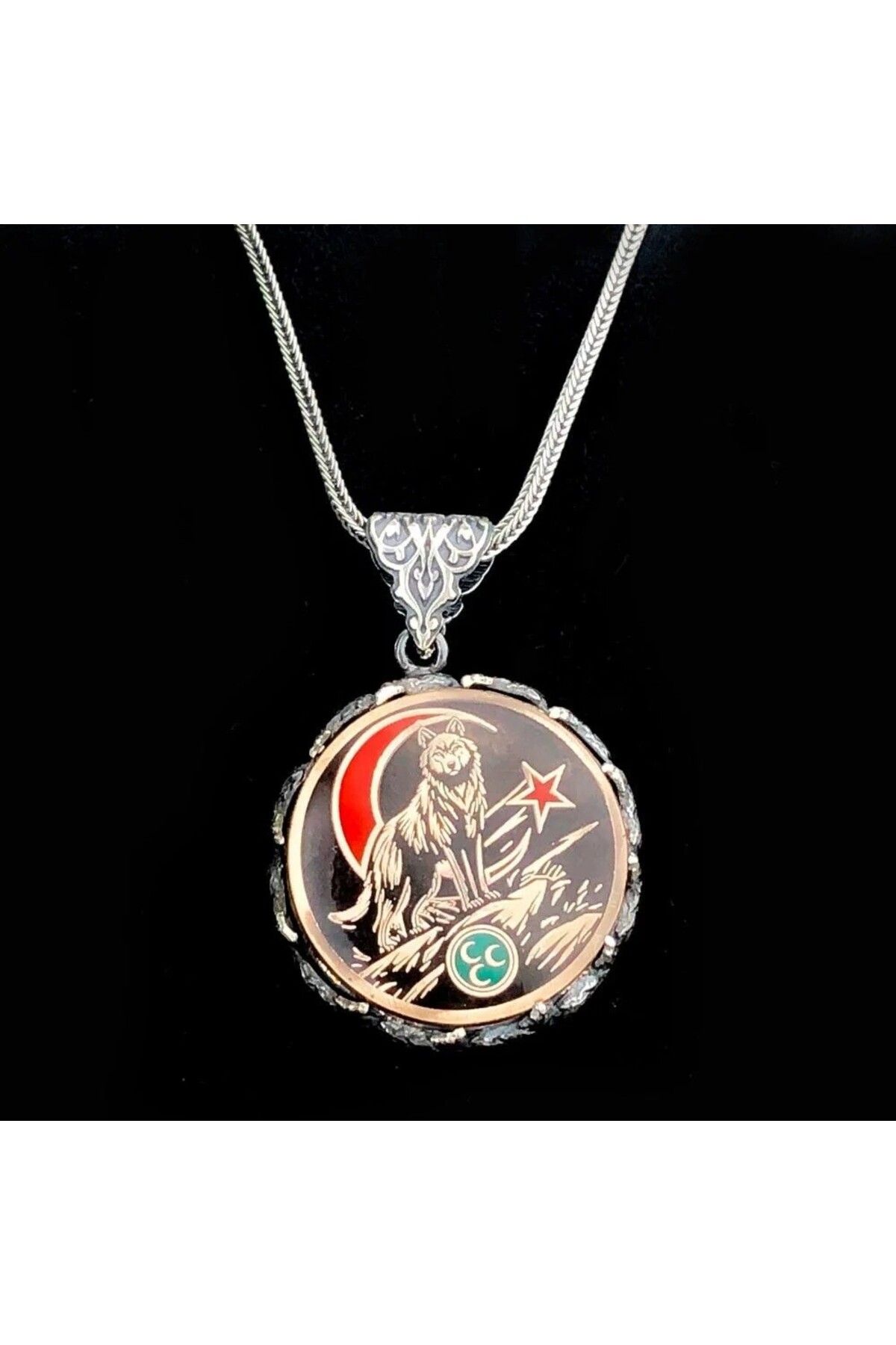 shop Hilal Bozkurt 925 Ayar Gümüş Erkek Kolye