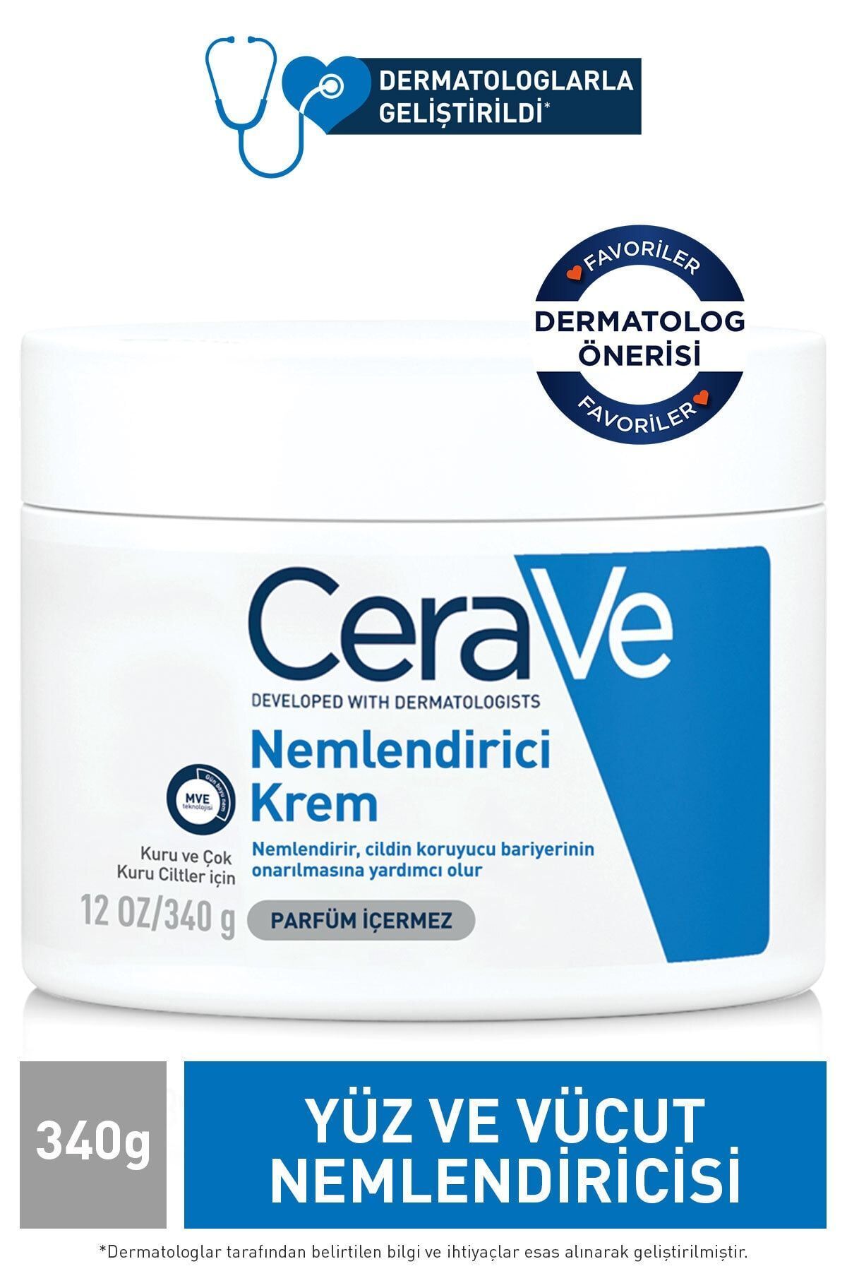 Seddar Collection Cerave Nemlendirici Krem Kuru ve Çok Kuru Ciltler 340 ml