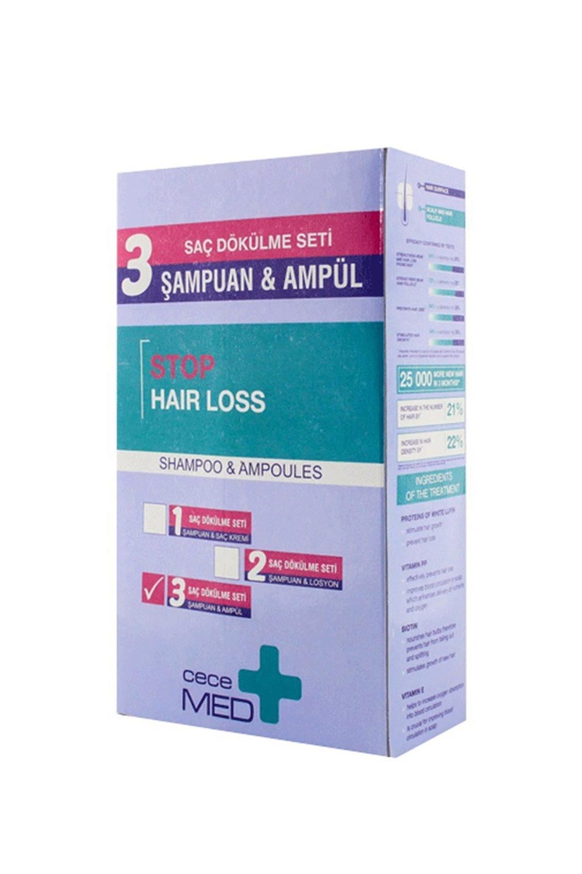 Seddar Collection Cecemed Stop Hair Loss Şampuan 300 ml + Ampul 5 x 7 ml