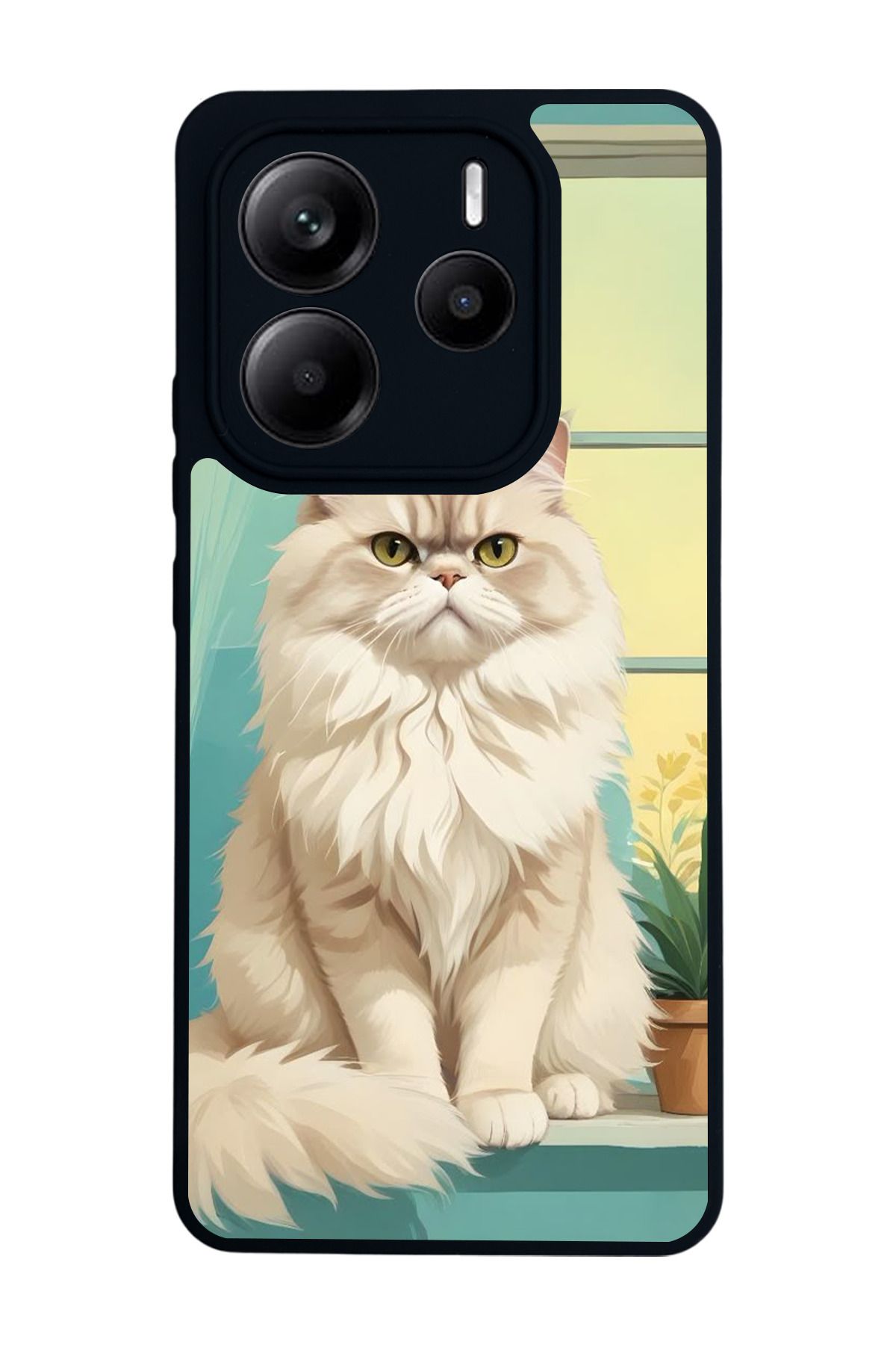 BGAKSESUAR Xiaomi Redmi Note 14 Mat Siyah uyumlu Kılıf – Yumuşak Silikon, Koruyucu, Şok Emici Kapak